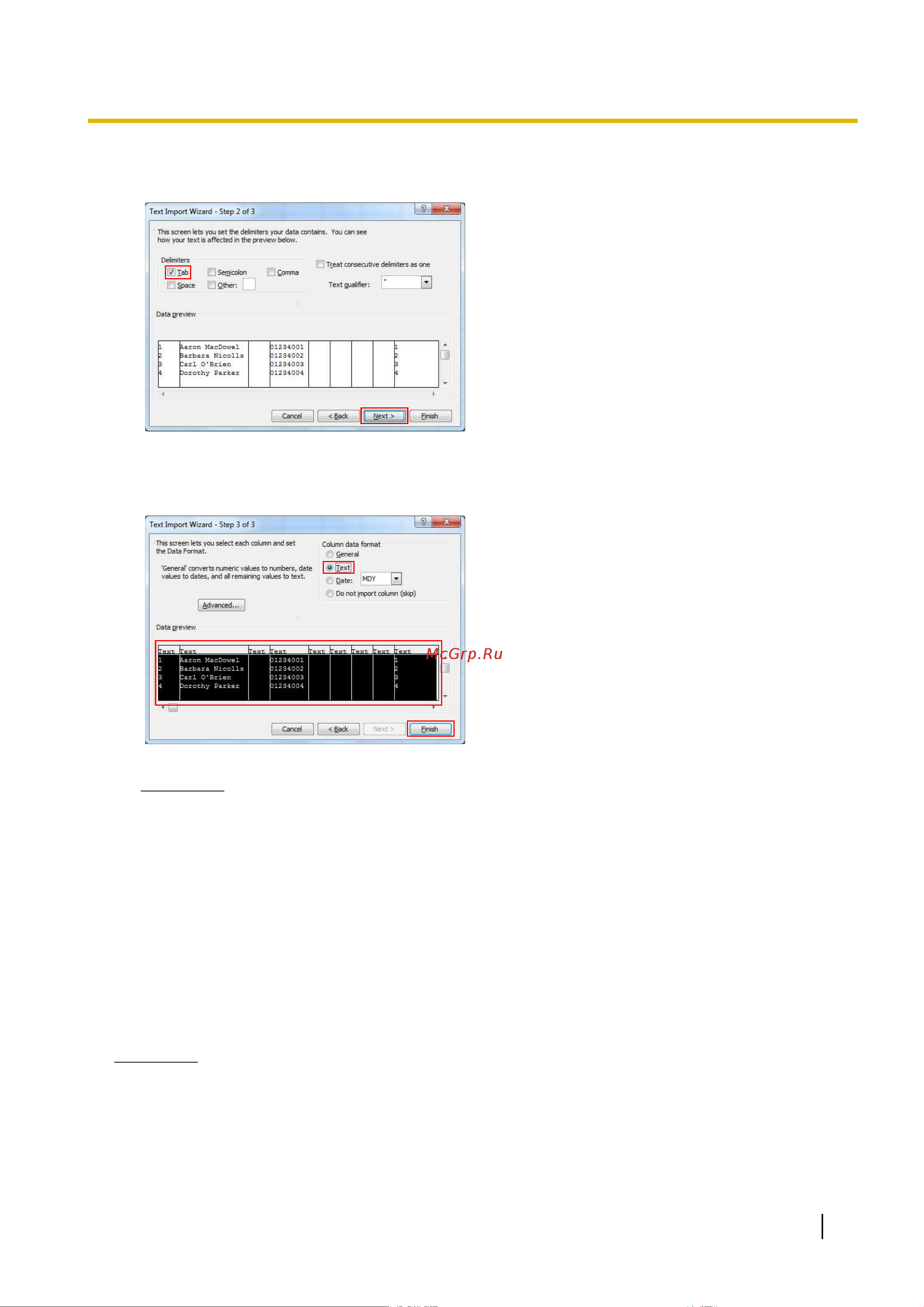 Panasonic KX-HDV130RU [323/340] Сохранение данных телефонной книги для импорта в устройство 1