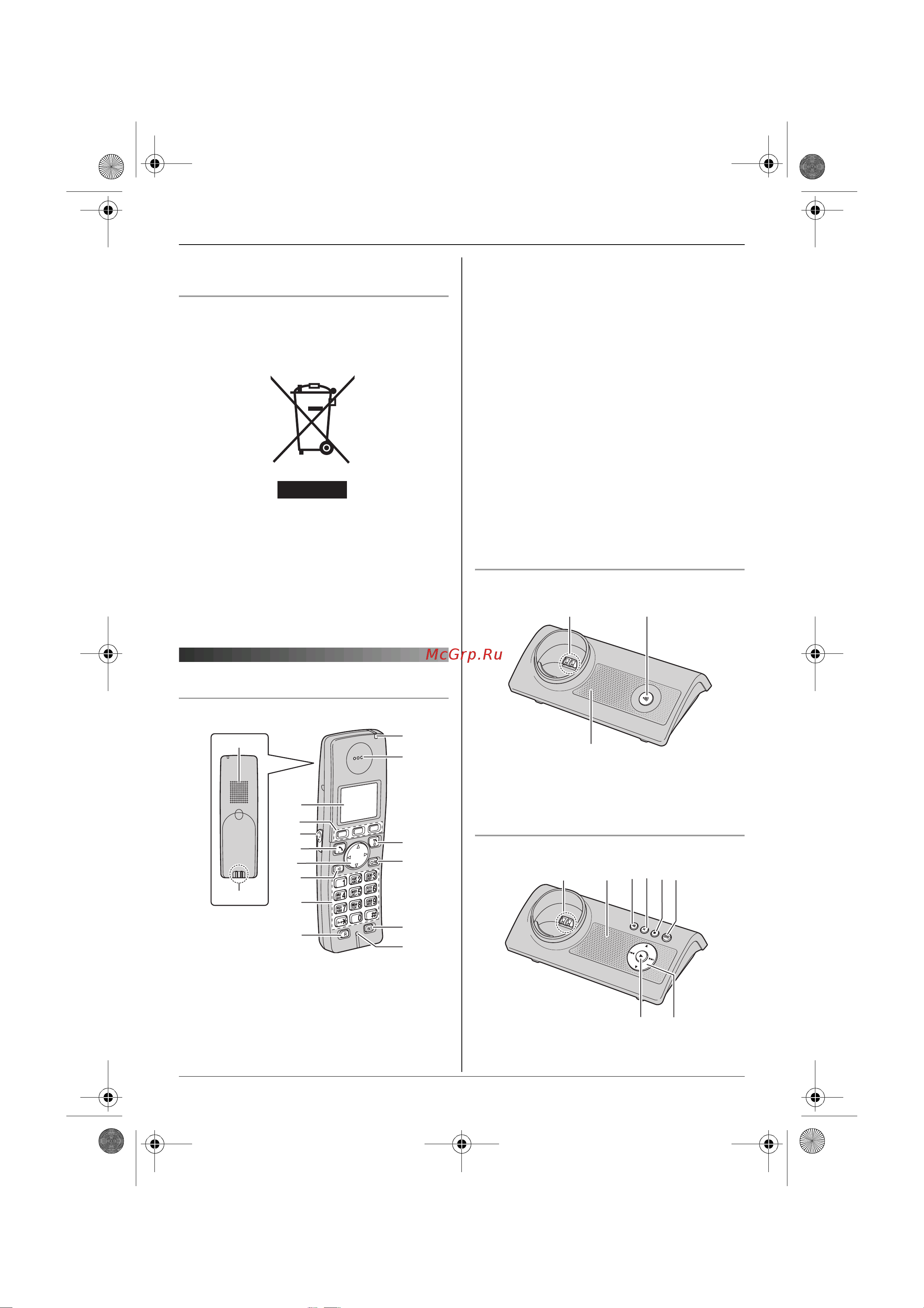 Panasonic KX-TG8106 RUT [7/60] Органы управления