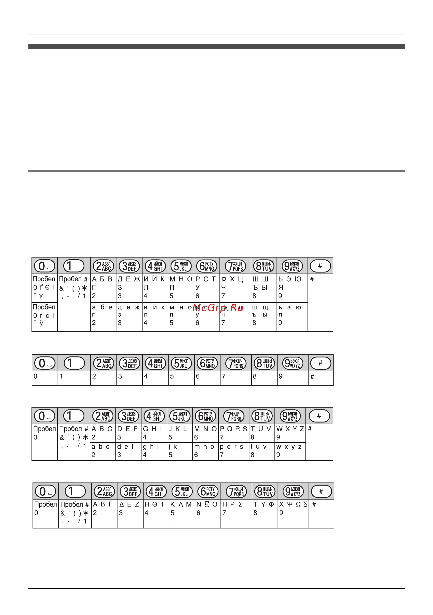 Panasonic KX-TGP500 B09 [30/49] Ввод знаков