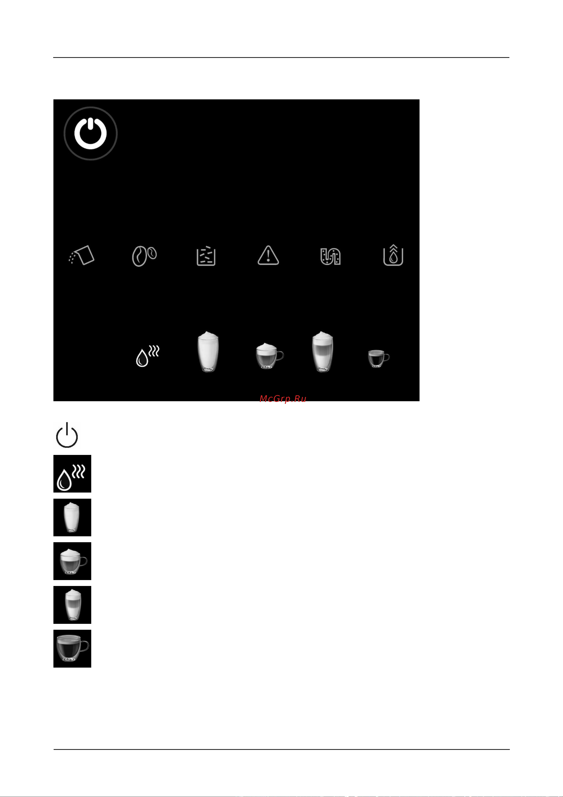 Caso Cafe Crema Touch [165/214] Панель управления