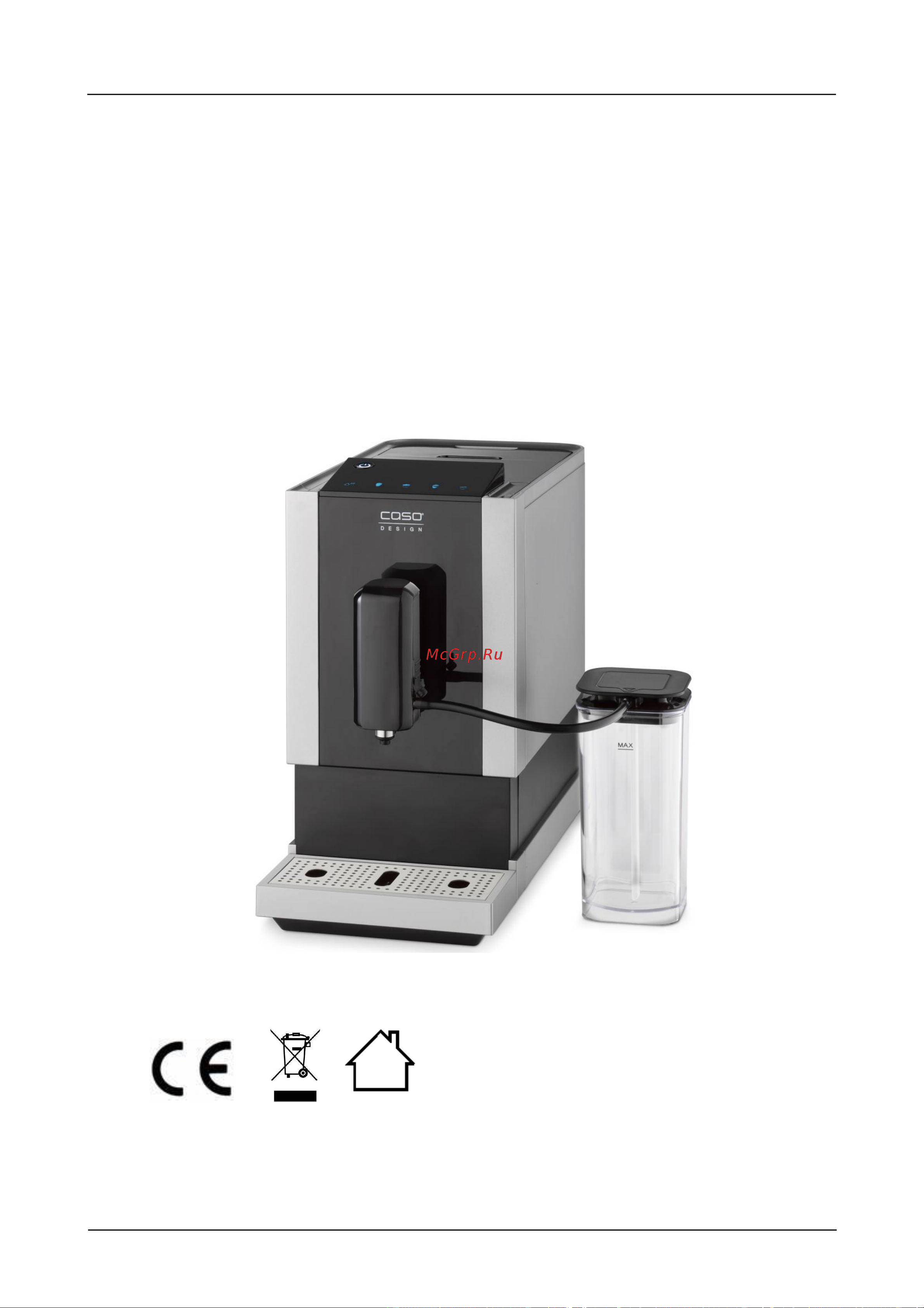 Caso Cafe Crema Touch [182/214] Original bruksanvisning