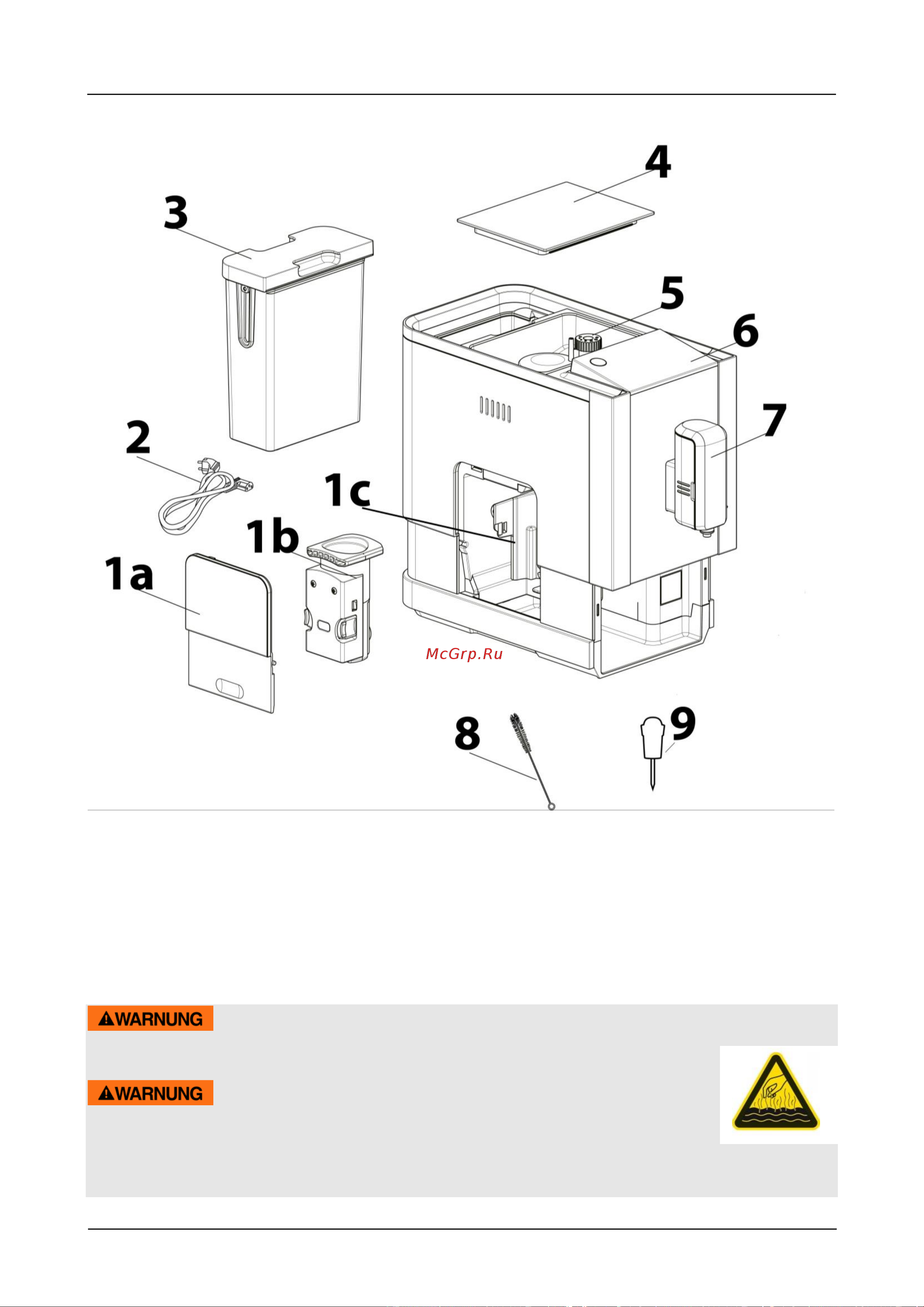 Caso Cafe Crema Touch [193/214] Varning