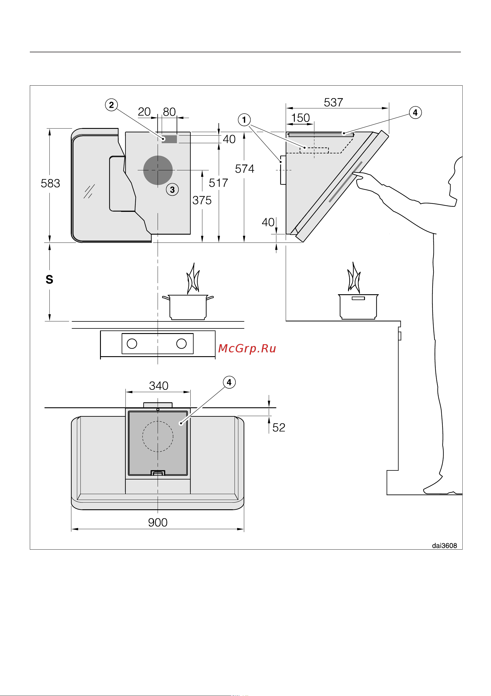 Miele DA6999WBRWS [42/54] Монтаж