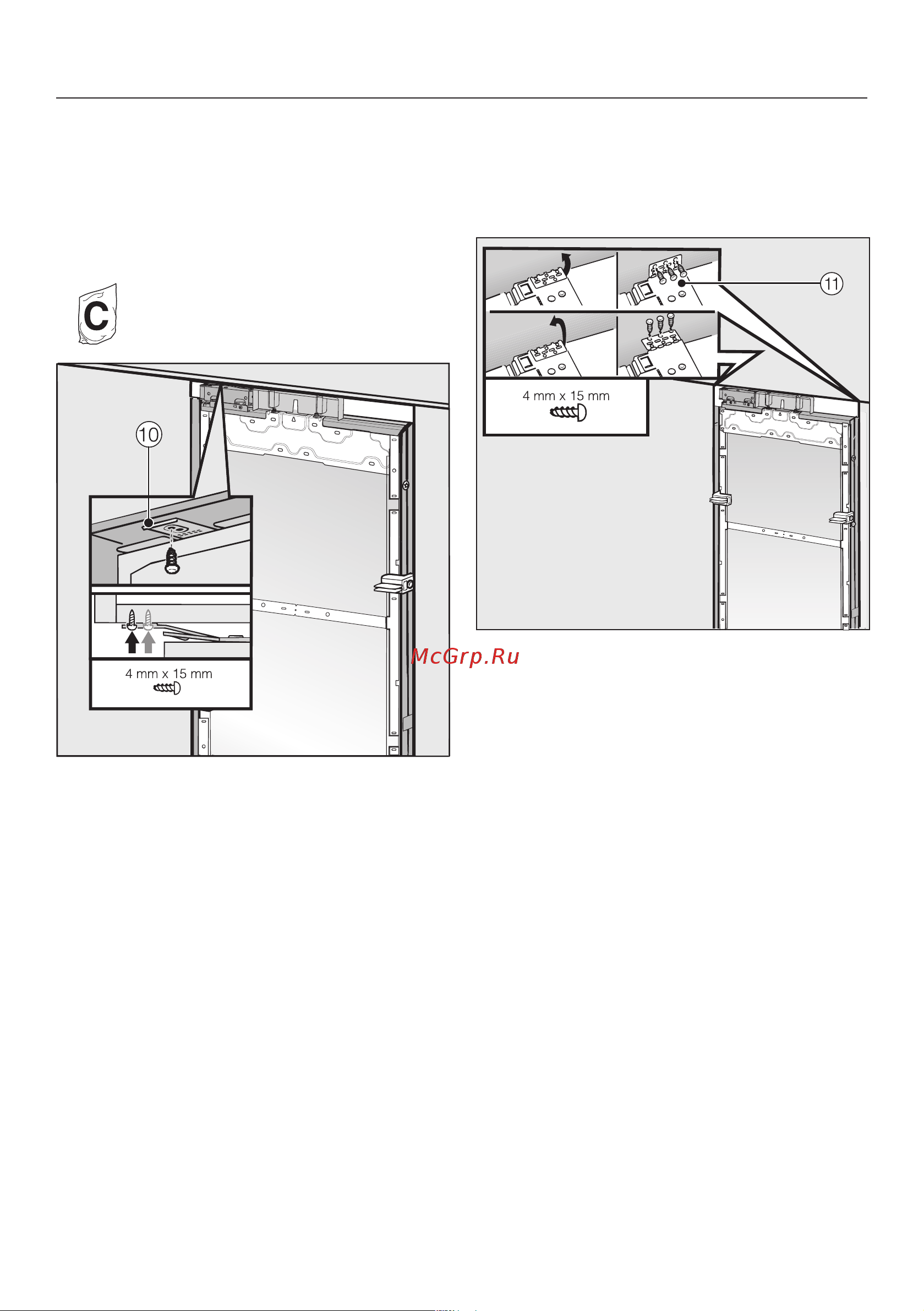 Miele K2901Vi [36/116] Монтаж