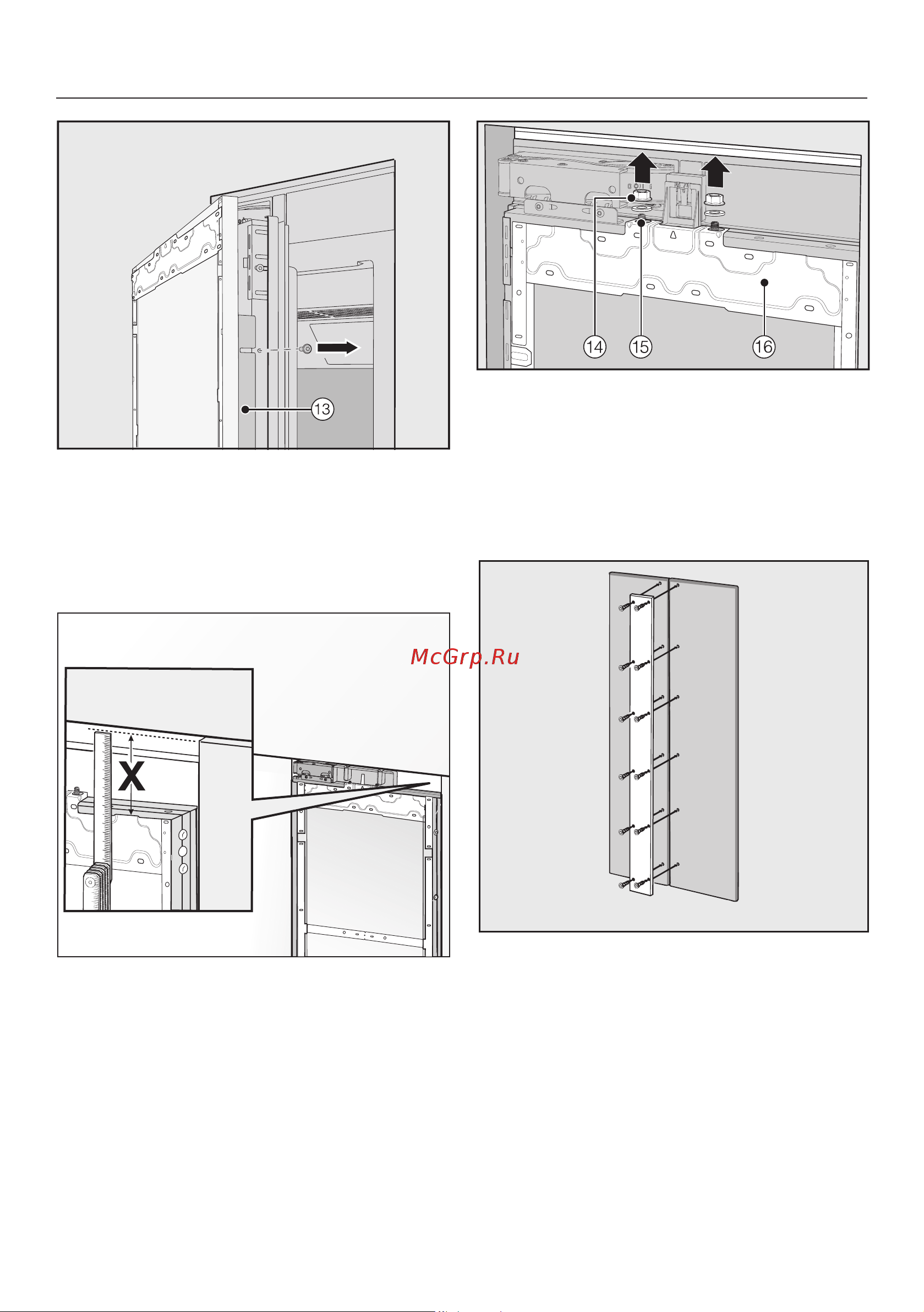 Miele K2901Vi [38/116] Монтаж