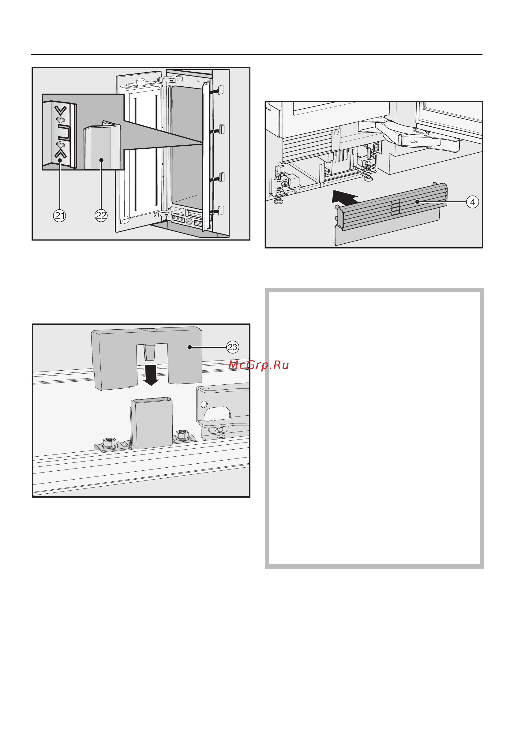 Miele K2901Vi [46/116] Монтаж