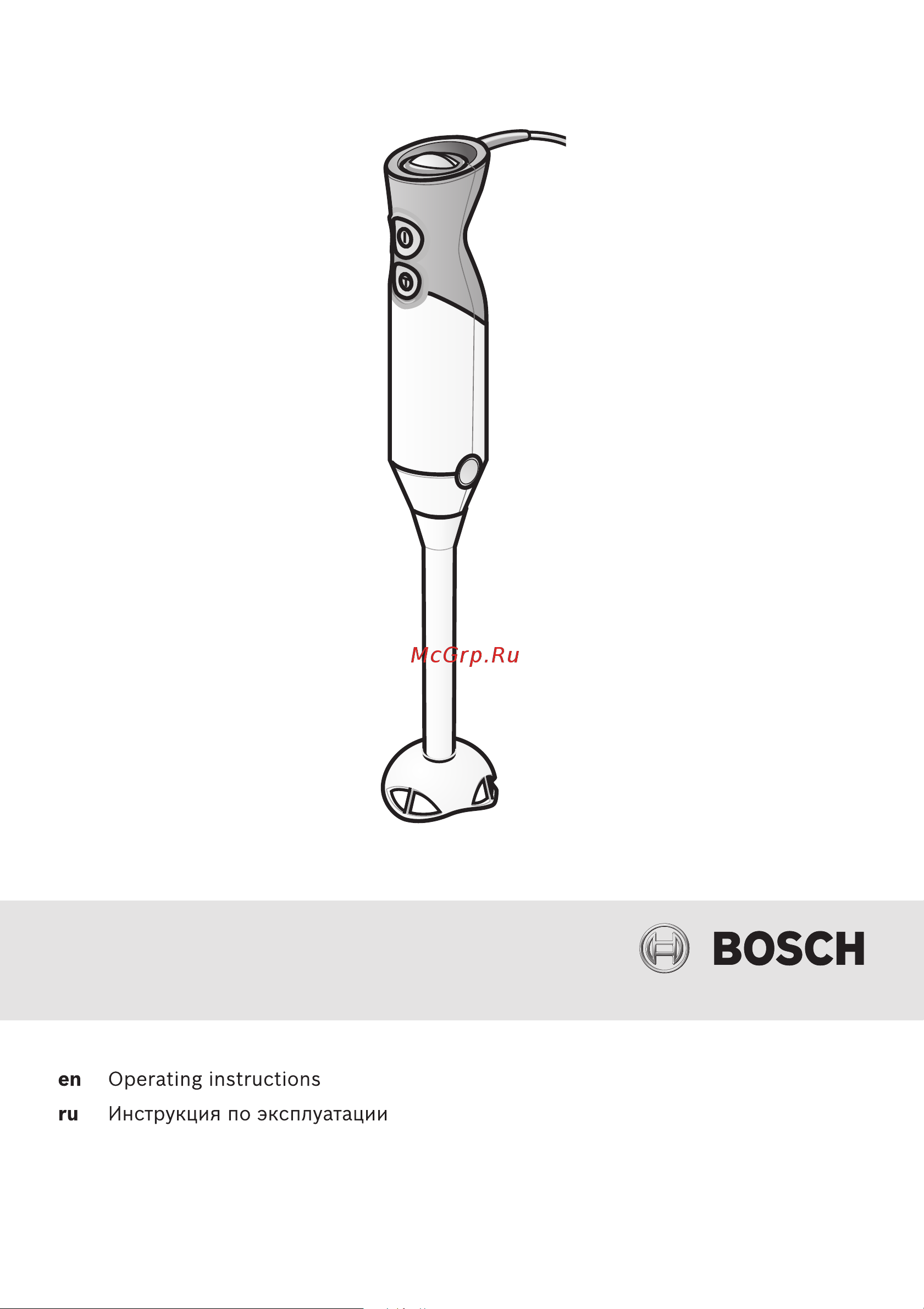 Bosch MSM67165 Руководство по эксплуатации онлайн