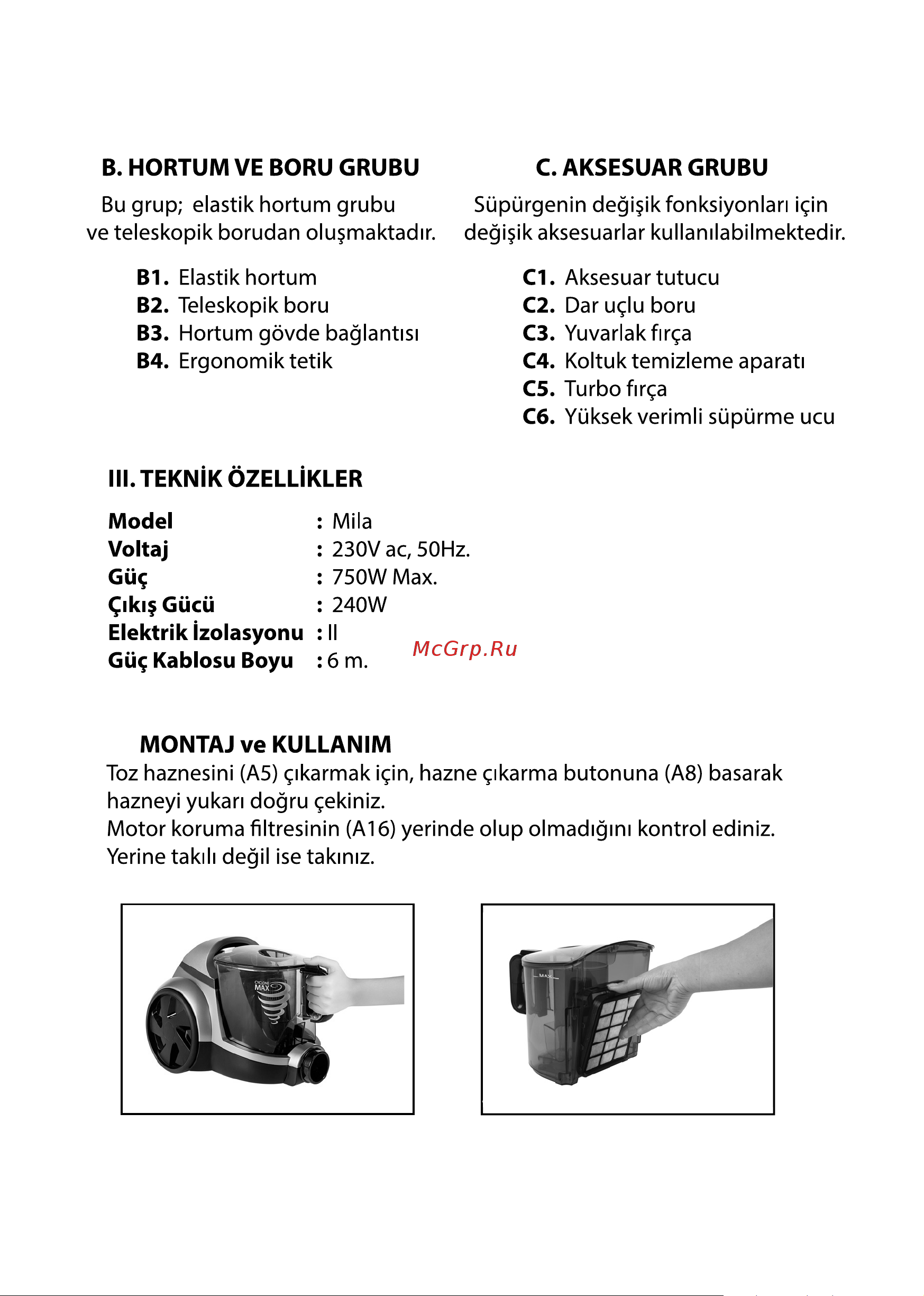 Arnica Mila ET 14440 Руководство по эксплуатации онлайн [5/20] 780182