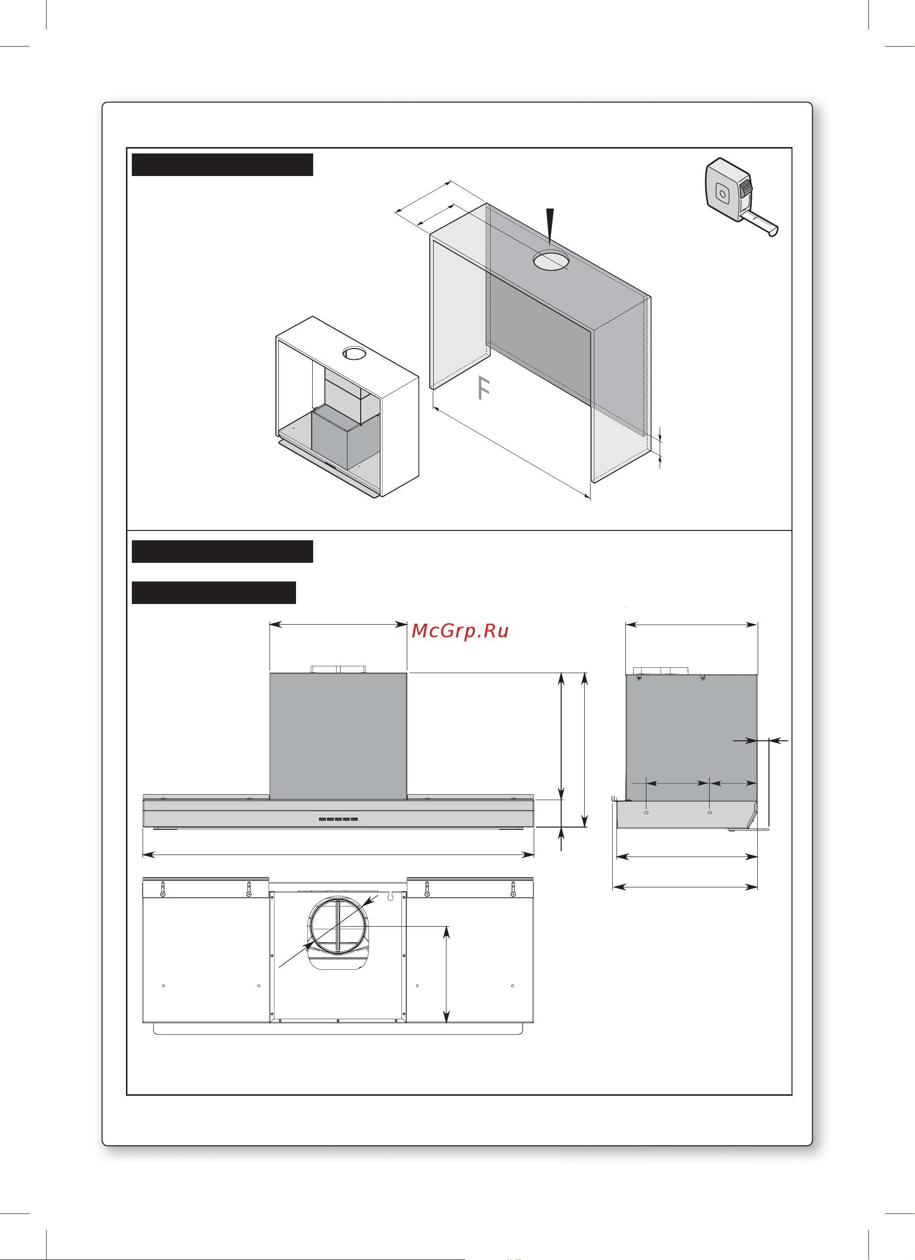 Falmec Virgola 60 (600) [3/68] Cabinet specification