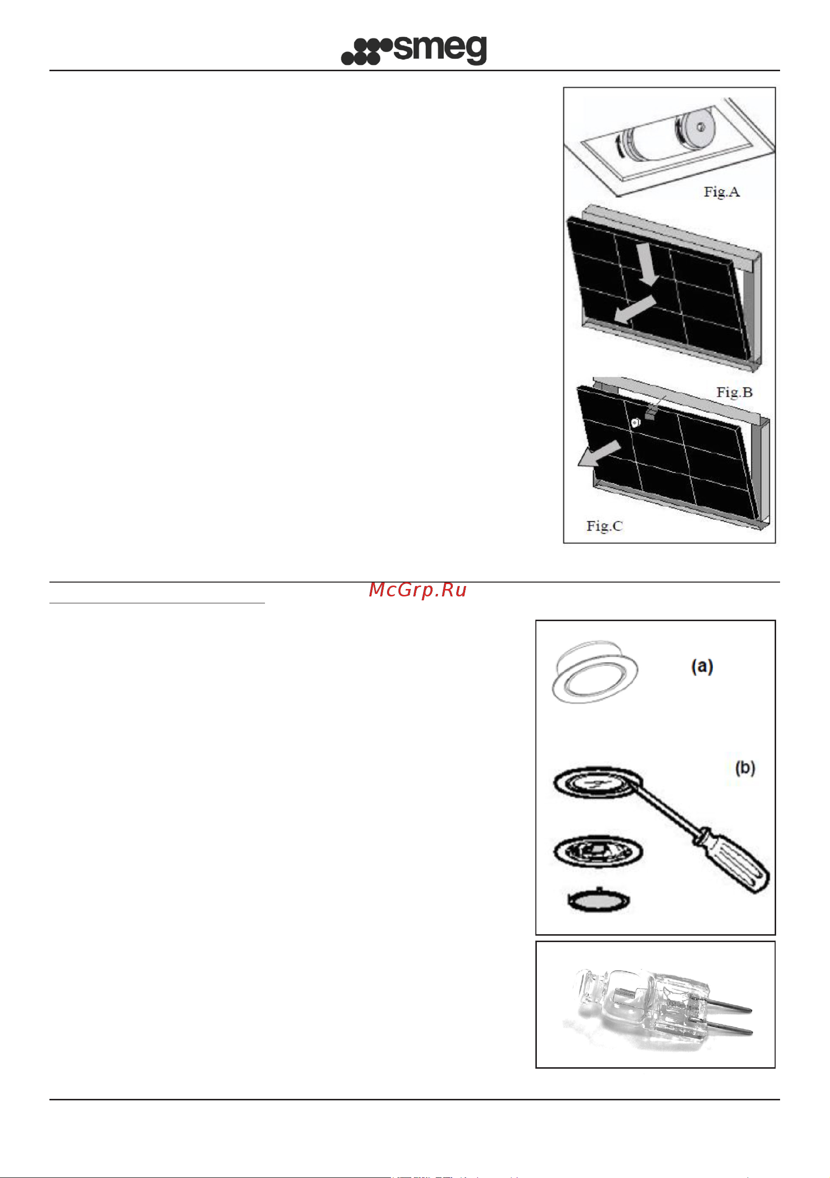 Smeg KS905BXE2 [42/153] Remplacement des lampes