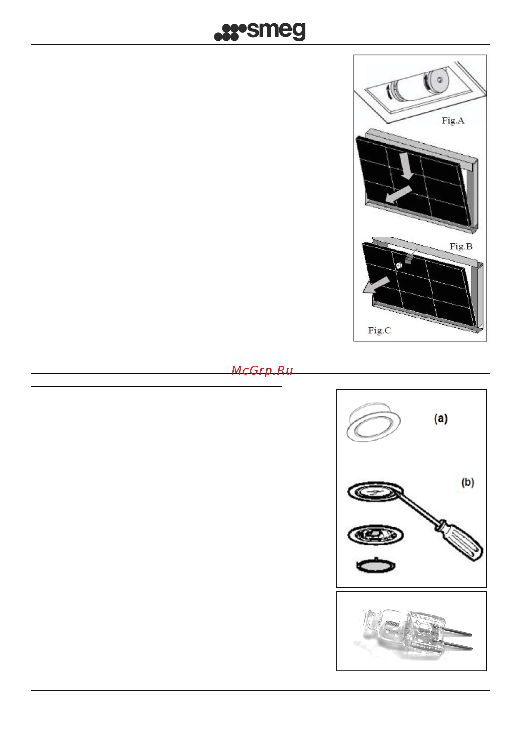 Smeg KS905BXE2 [64/153] Udskiftning af lamper
