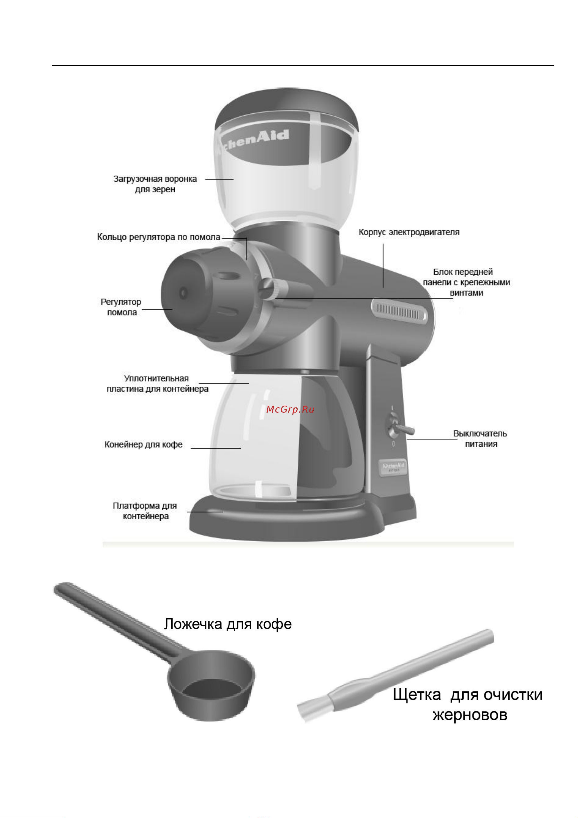 KitchenAid 5KCG0702ECA [6/20] Модель 5kcg100