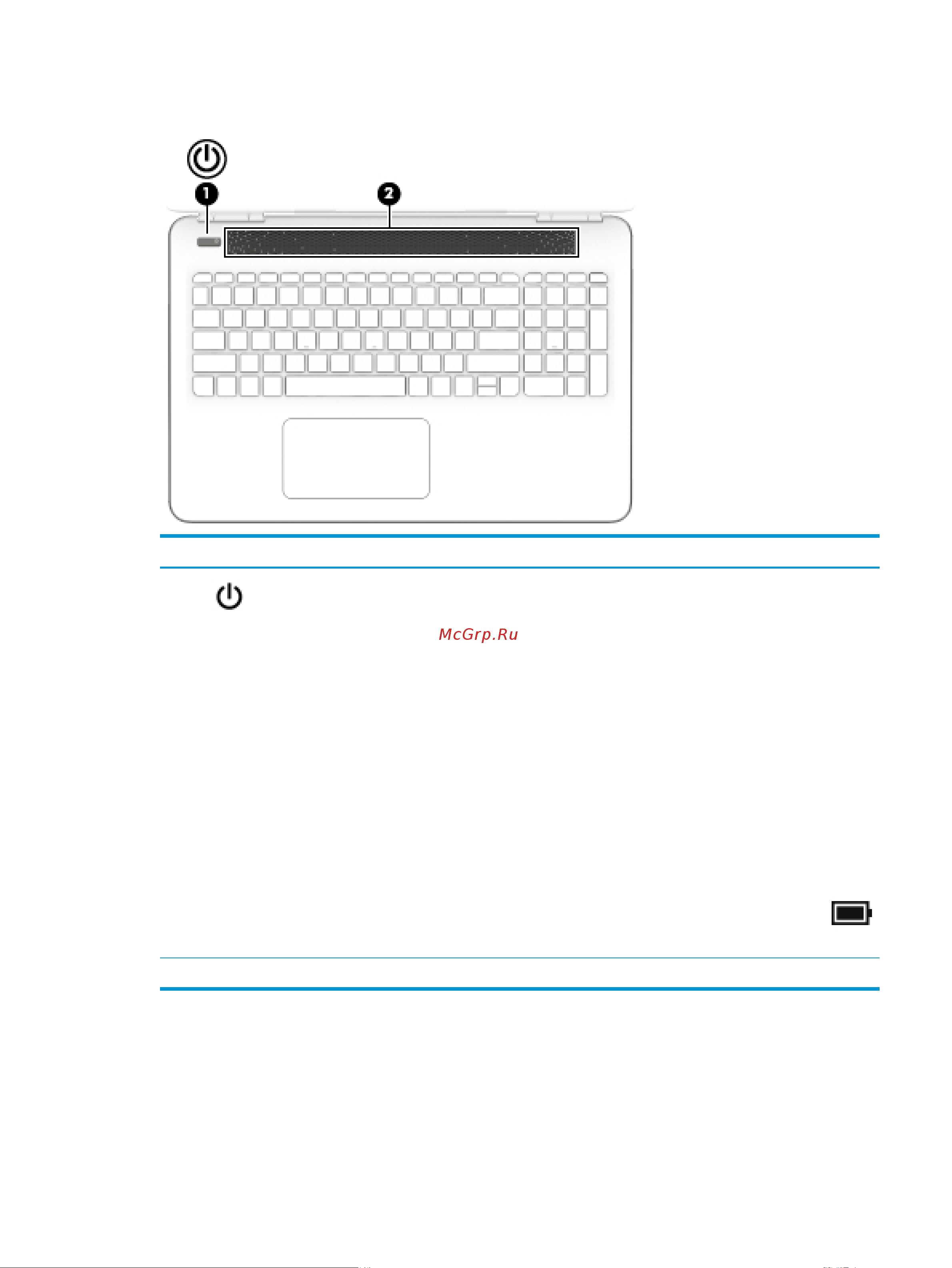 HEWLETT-PACKARD HP 15-bc417ur (4GW67EA) [21/72] Кнопка и динамики