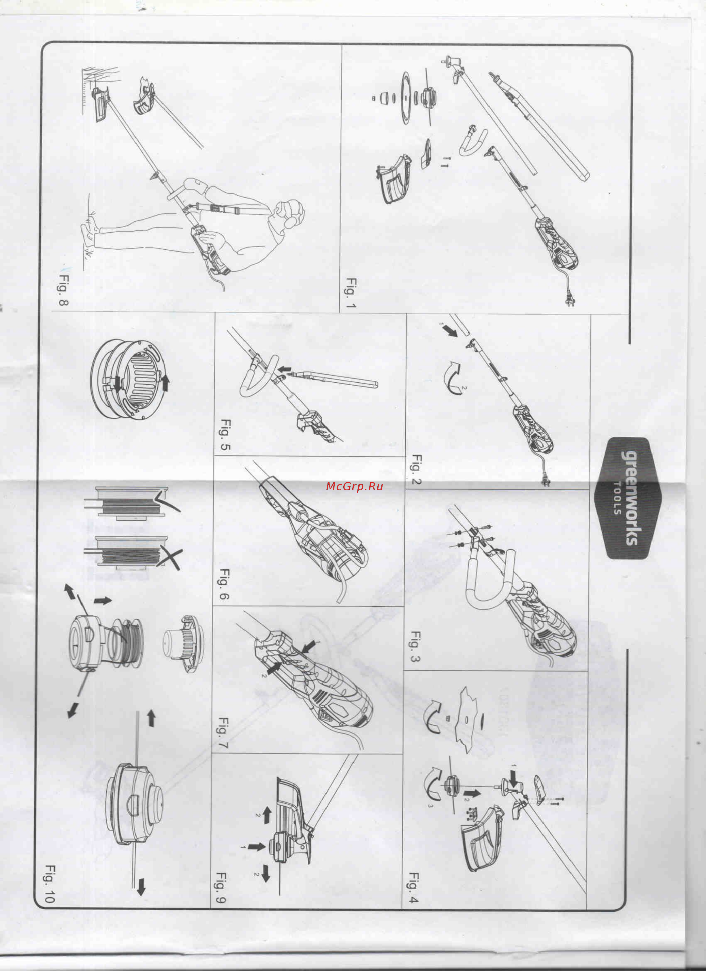 Greenworks GD82BC 82V Руководство по эксплуатации онлайн [2/7] 780411