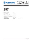 Husqvarna 257 (2001) parts Руководство по эксплуатации