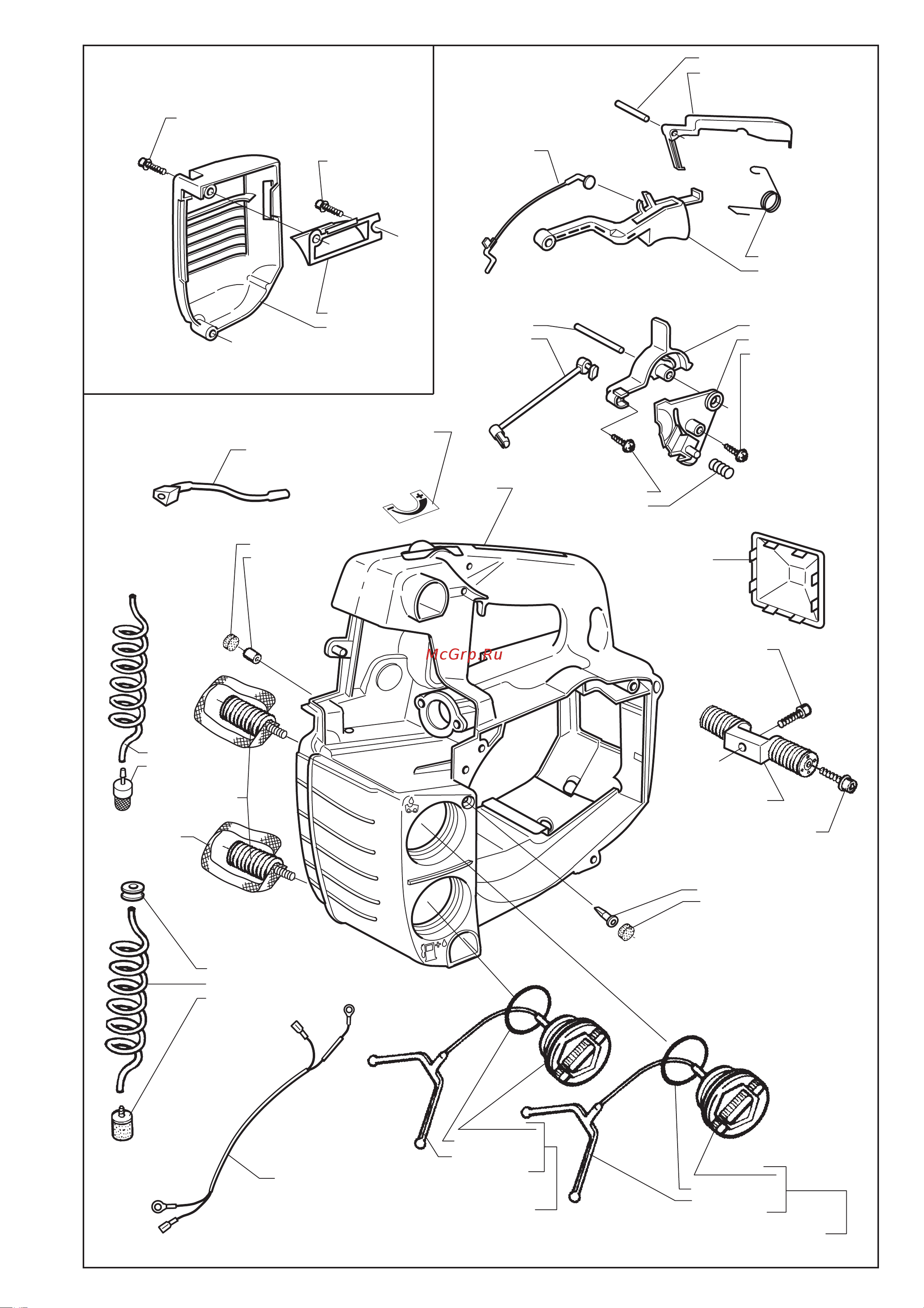 Husqvarna 335 XPT (1999) parts Руководство по эксплуатации онлайн [4/7] 780595