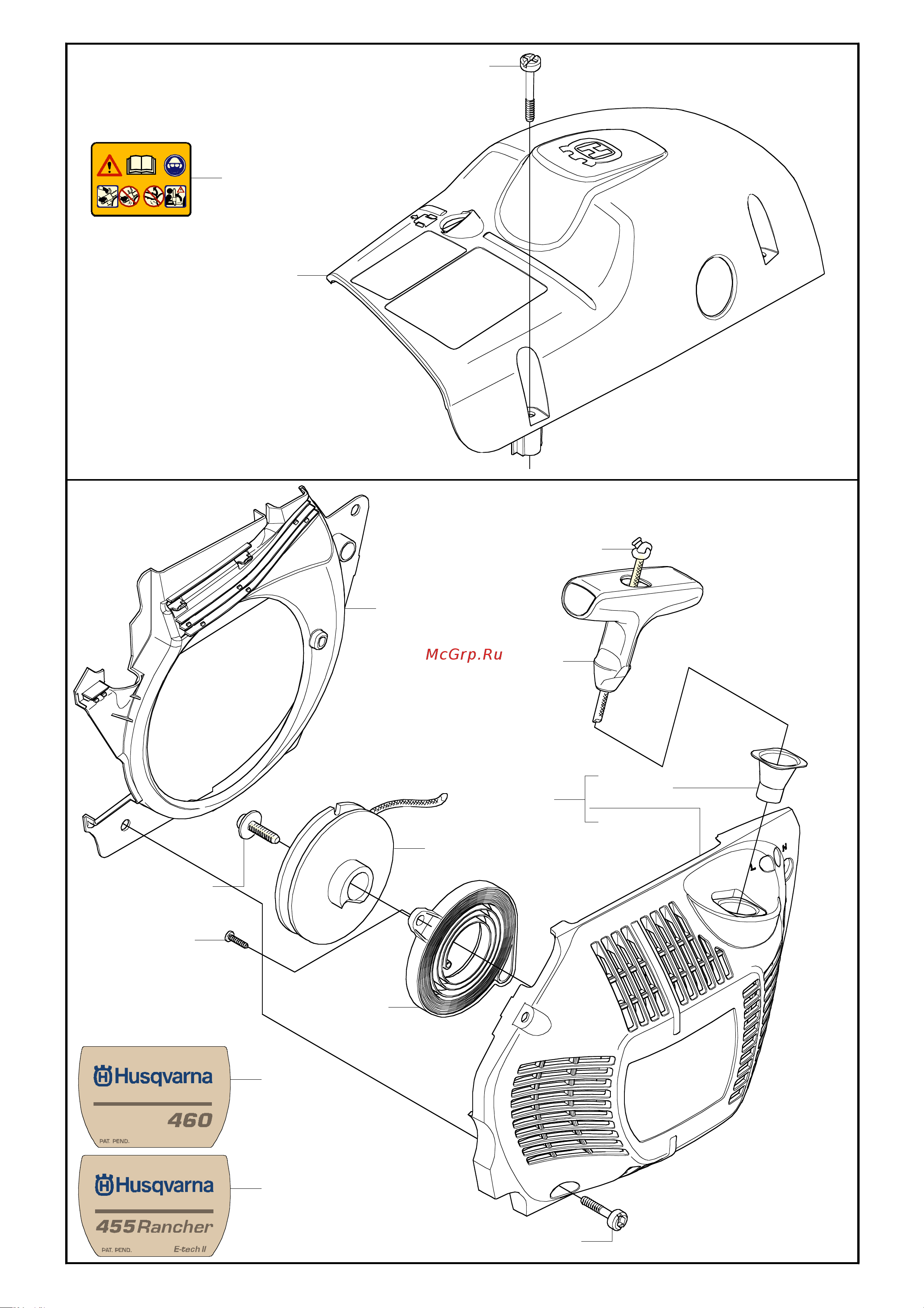 Husqvarna 460 (2006) parts Руководство по эксплуатации онлайн [3/12] 780598