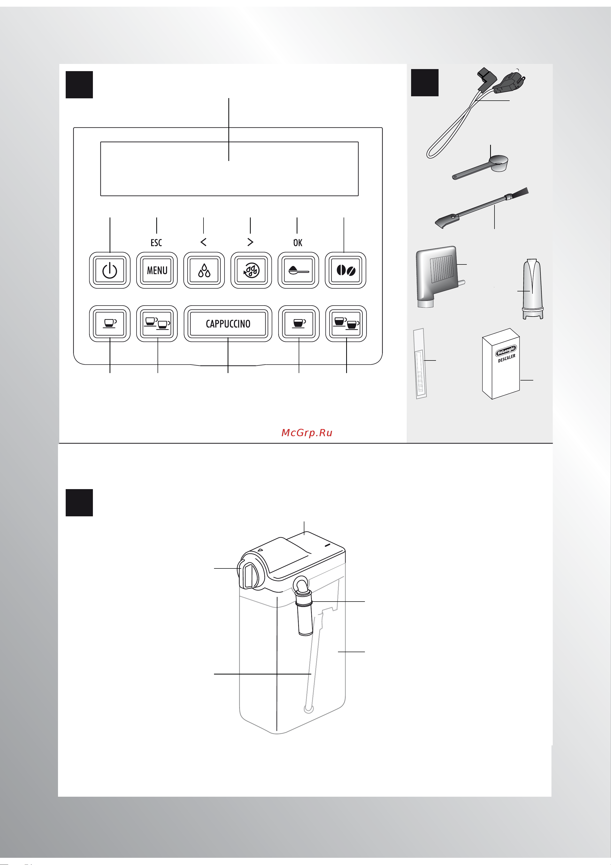 Delonghi Magnifica S ECAM 22.360.B Руководство по эксплуатации онлайн [2/20] 780621