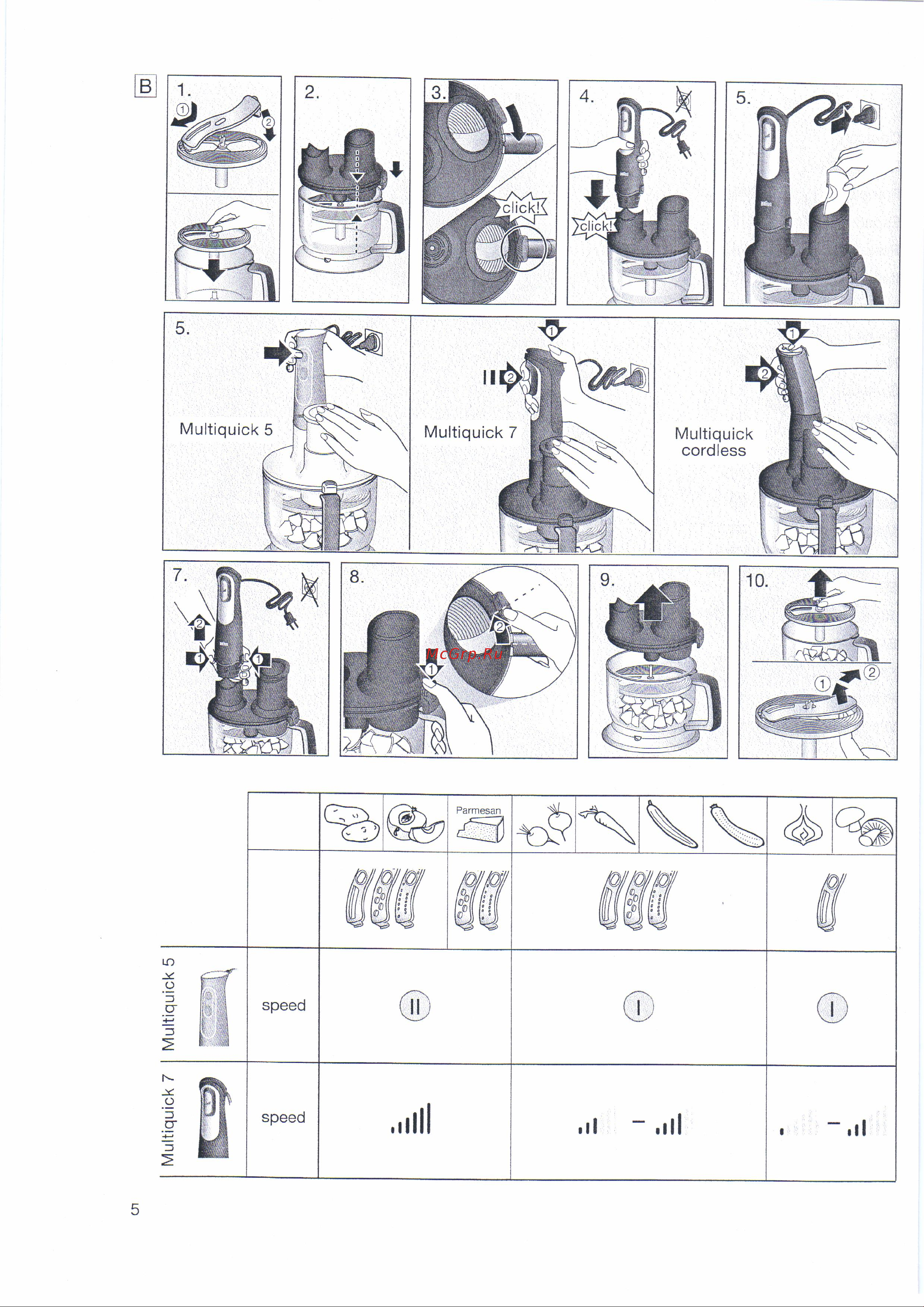 Braun MQ70 Руководство по эксплуатации онлайн [4/6] 780676