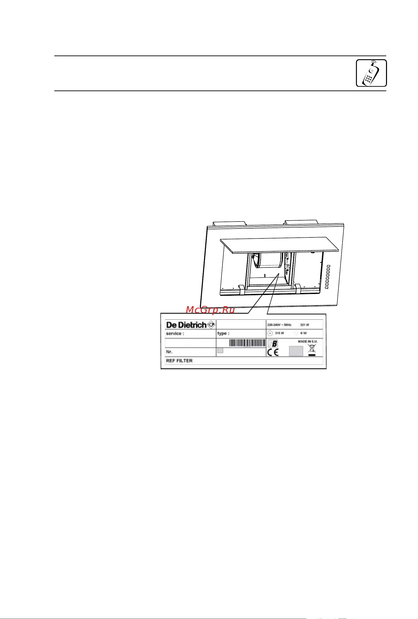 De Dietrich DHV7962G [33/112] Customer service