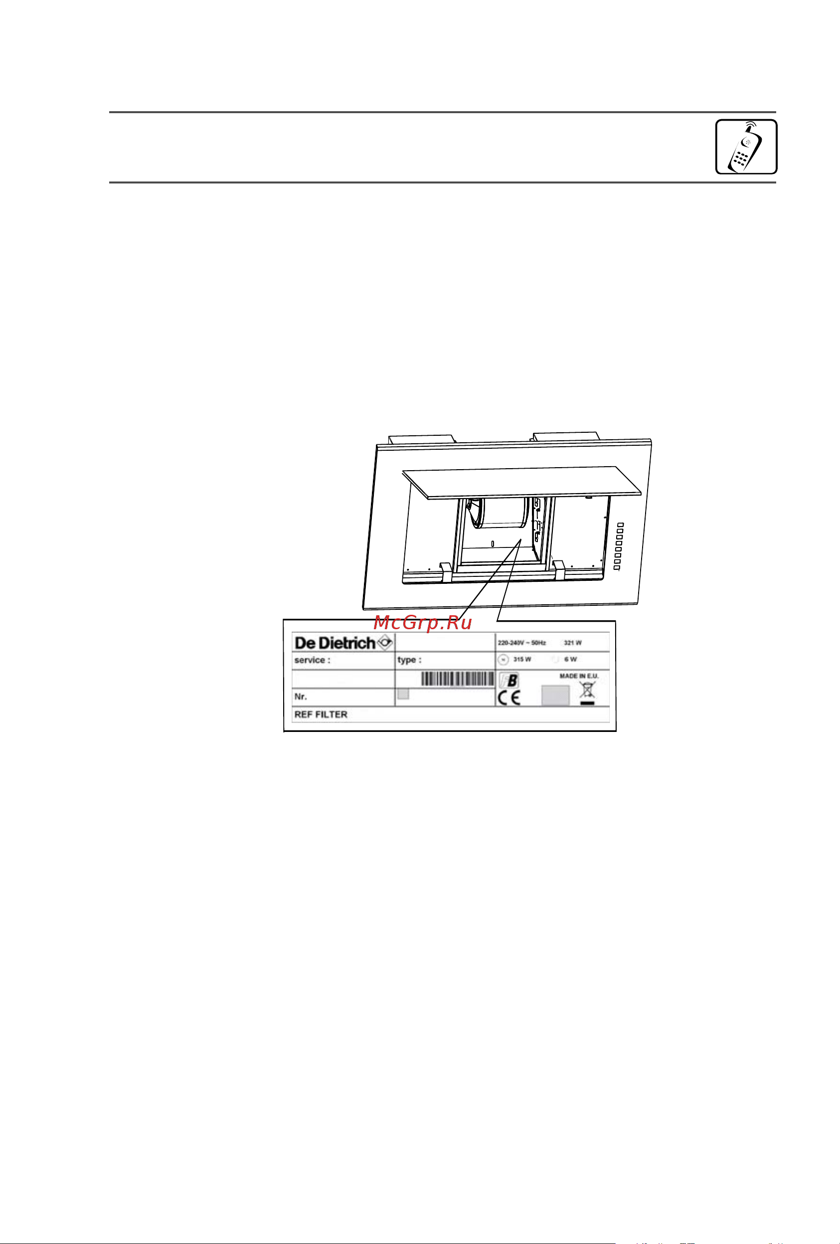 De Dietrich DHV7962G [59/112] Serviço de apoio ao cliente
