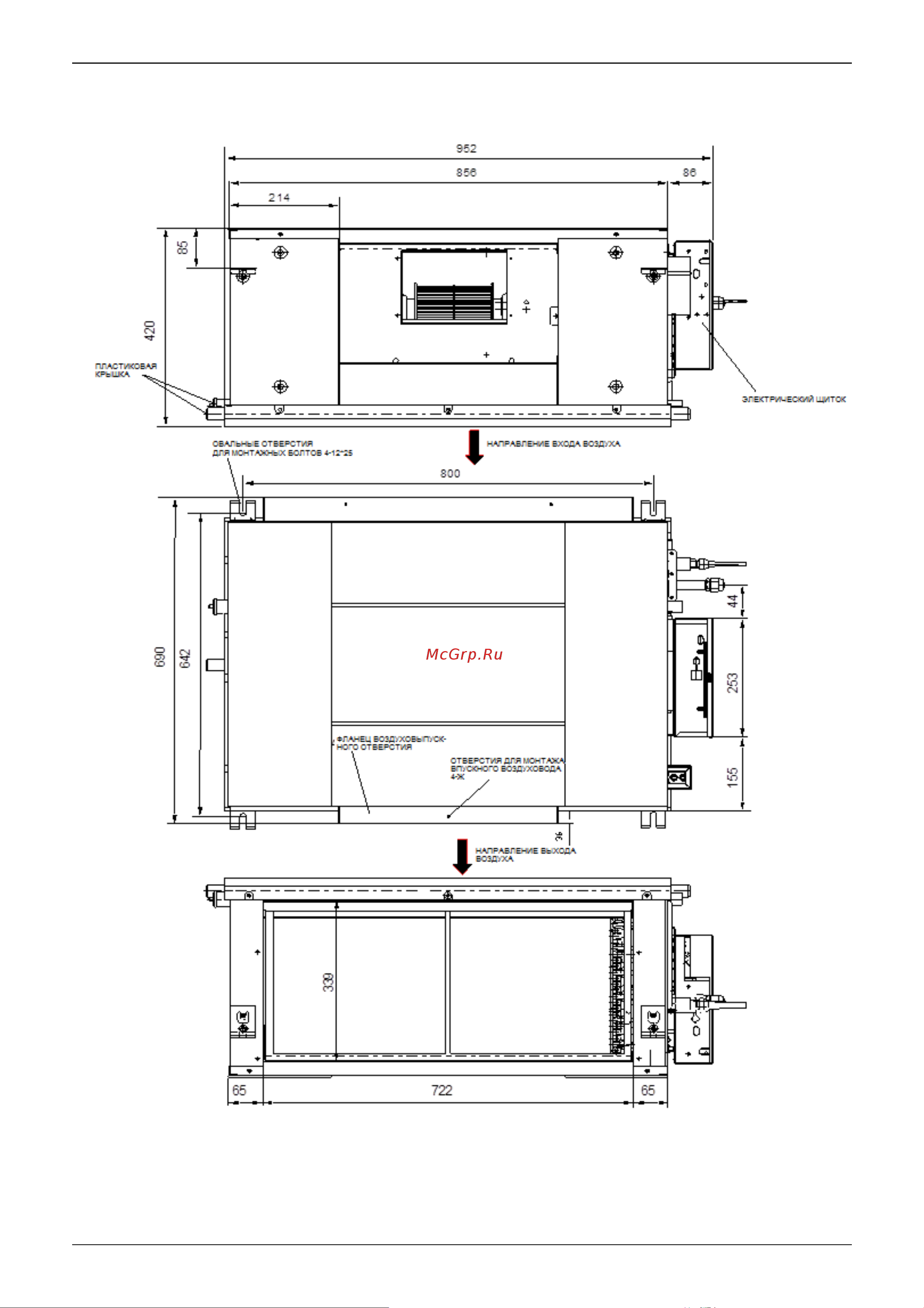 Midea MVH112A-VA1 [9/36] Габариты