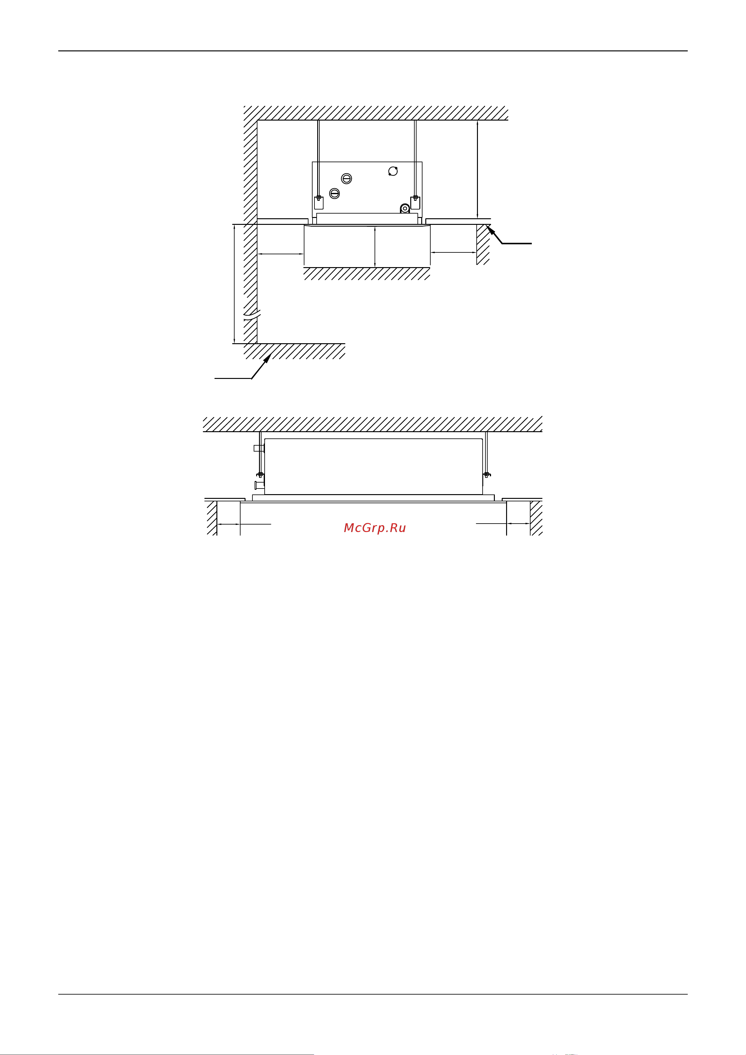 Midea MVT22A-VA1 [7/16] Установочные размеры