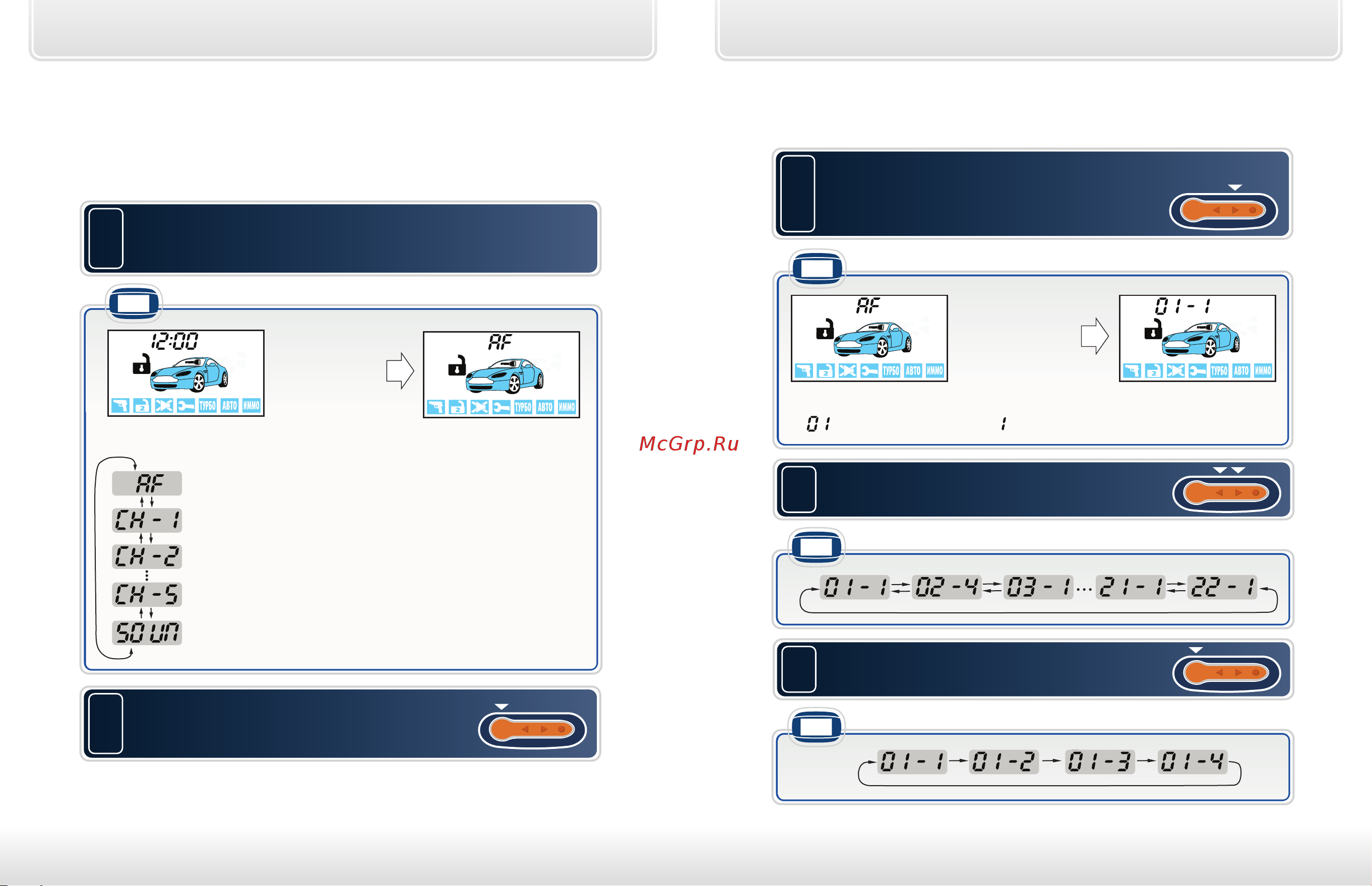 Starline B64 2CAN 2Slave Т2.0 [20/47] Главное меню программирования функций сигнализации
