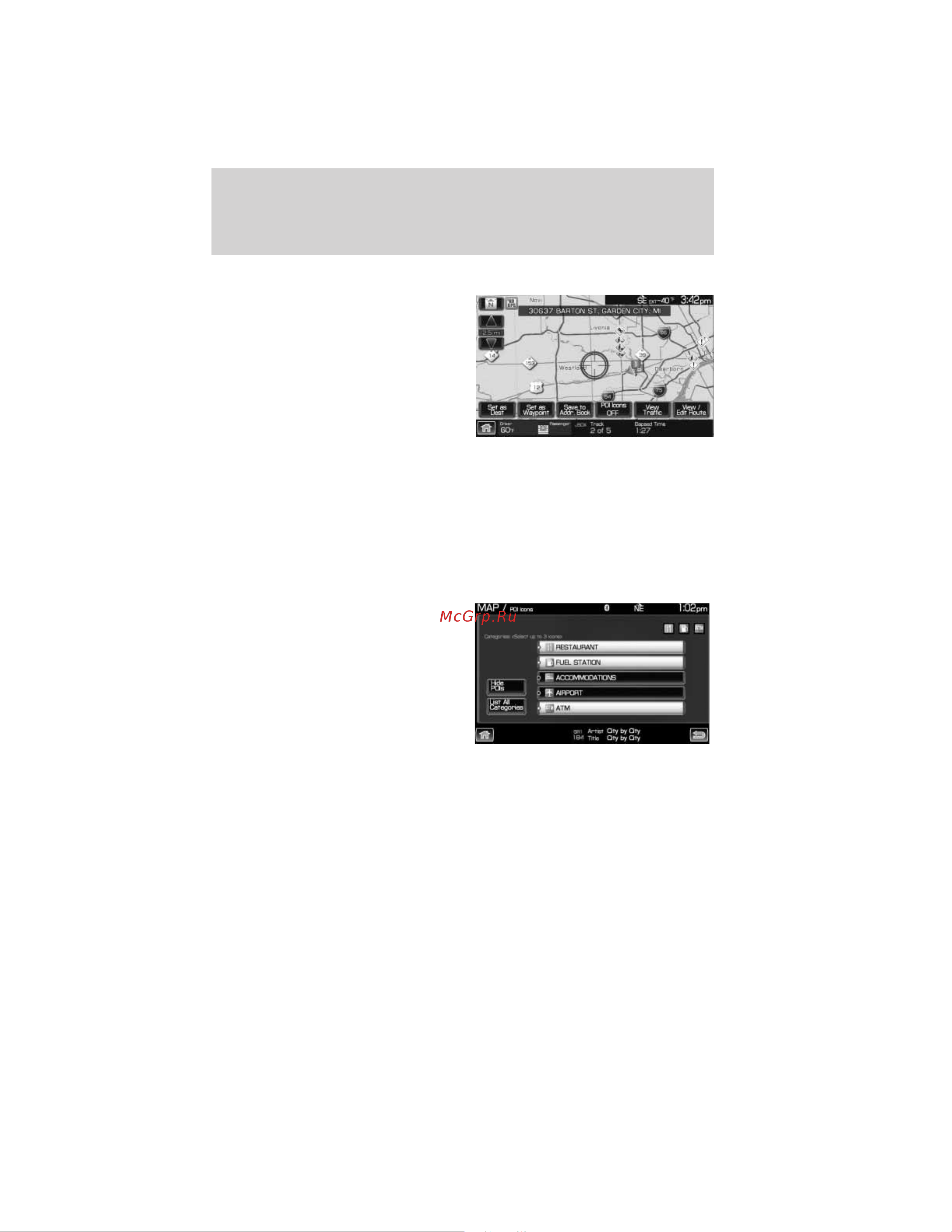 Lincoln MKZ (2011) Navigation System [114/203] Setting a destination