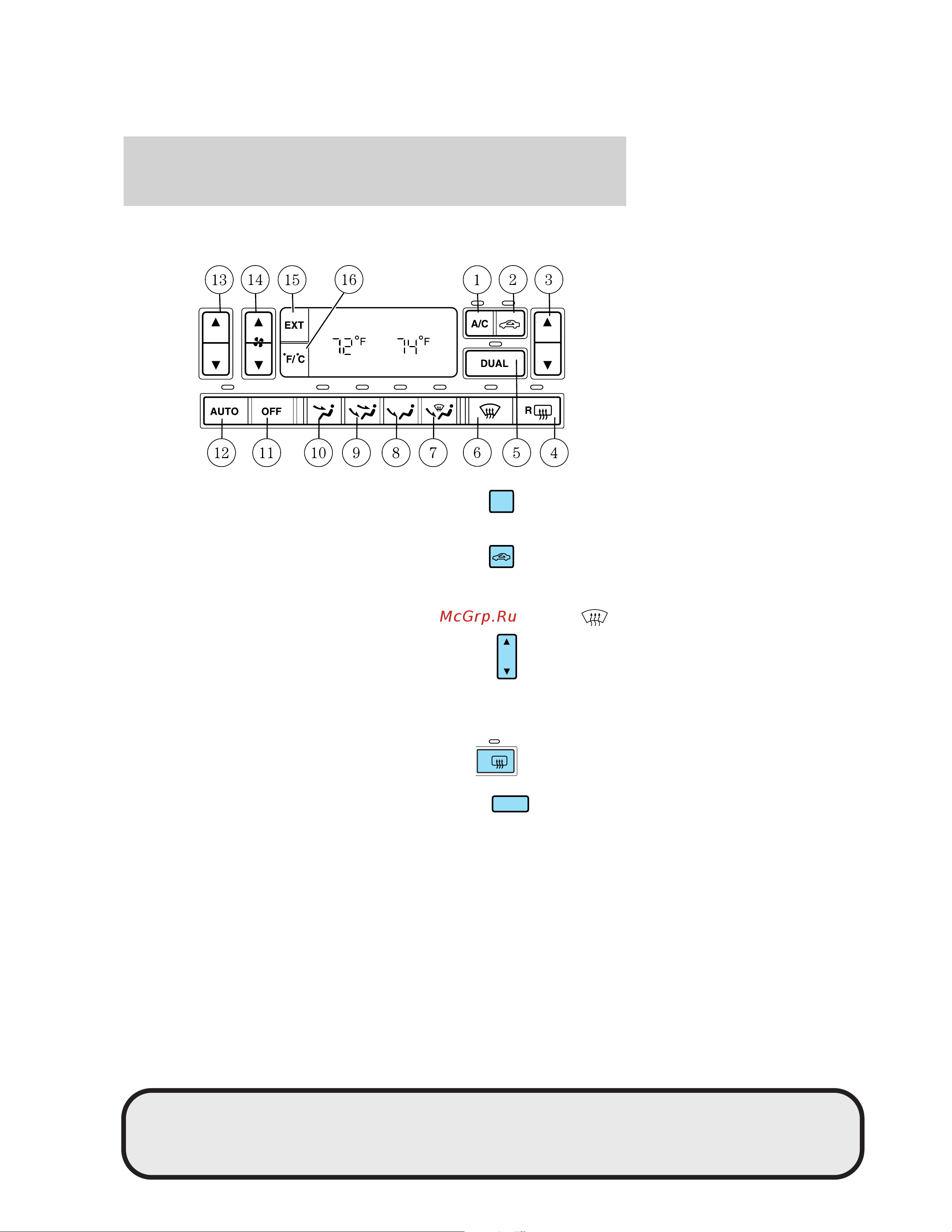 Lincoln Town Car (2004) [88/304] Climate controls