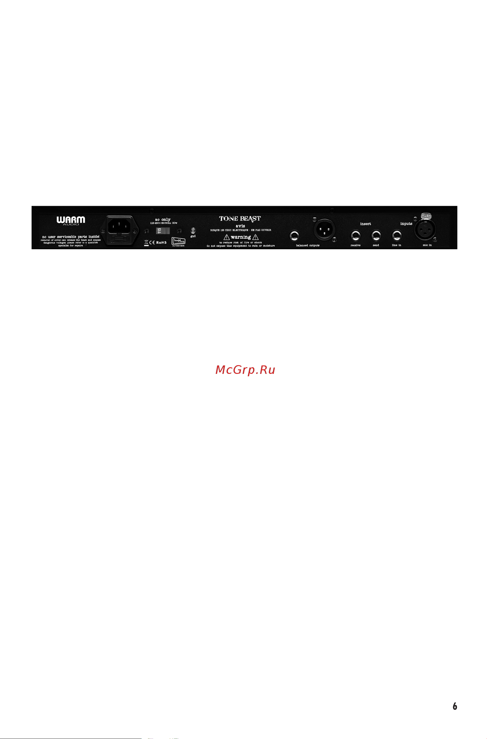 WARM AUDIO TB12 Tone Beast [7/12] Технические характеристики
