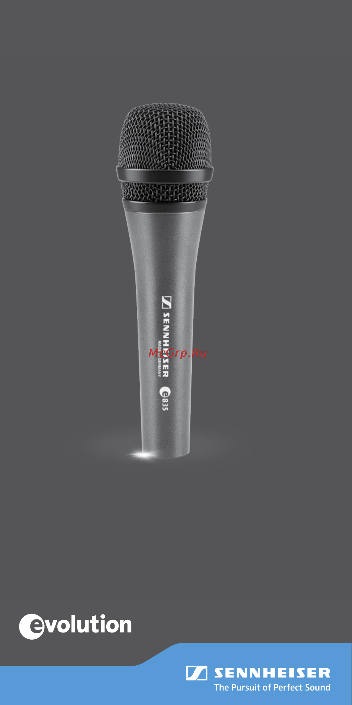Sennheiser E 835-S Руководство по эксплуатации онлайн