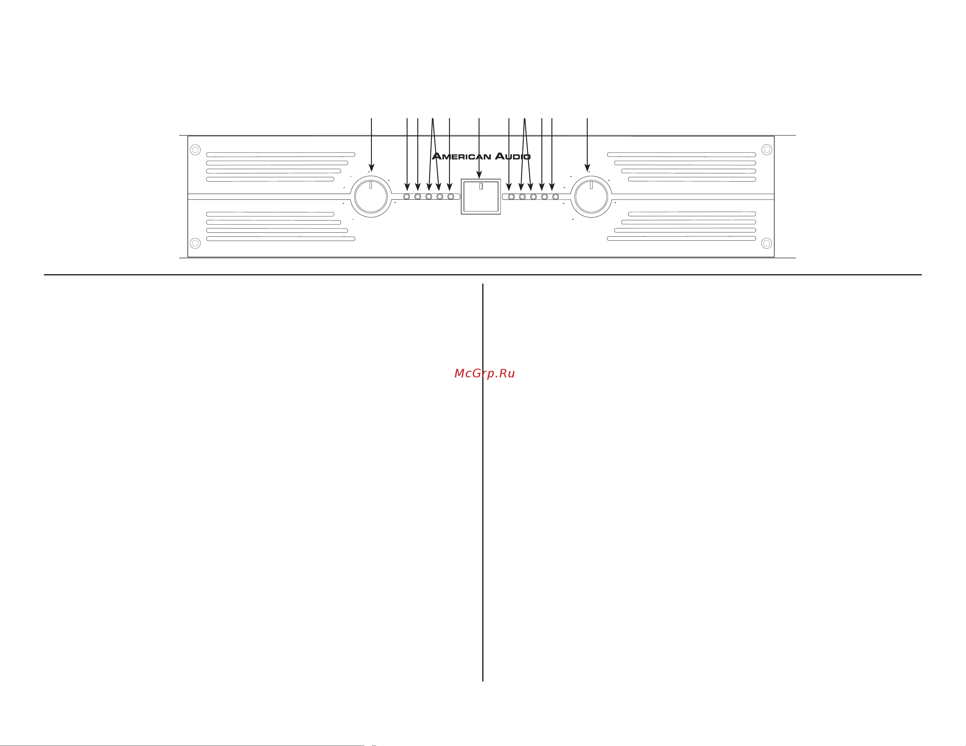 American Audio VLP1000 [5/20] Front panel vlp600 vlp1000 vlp1500