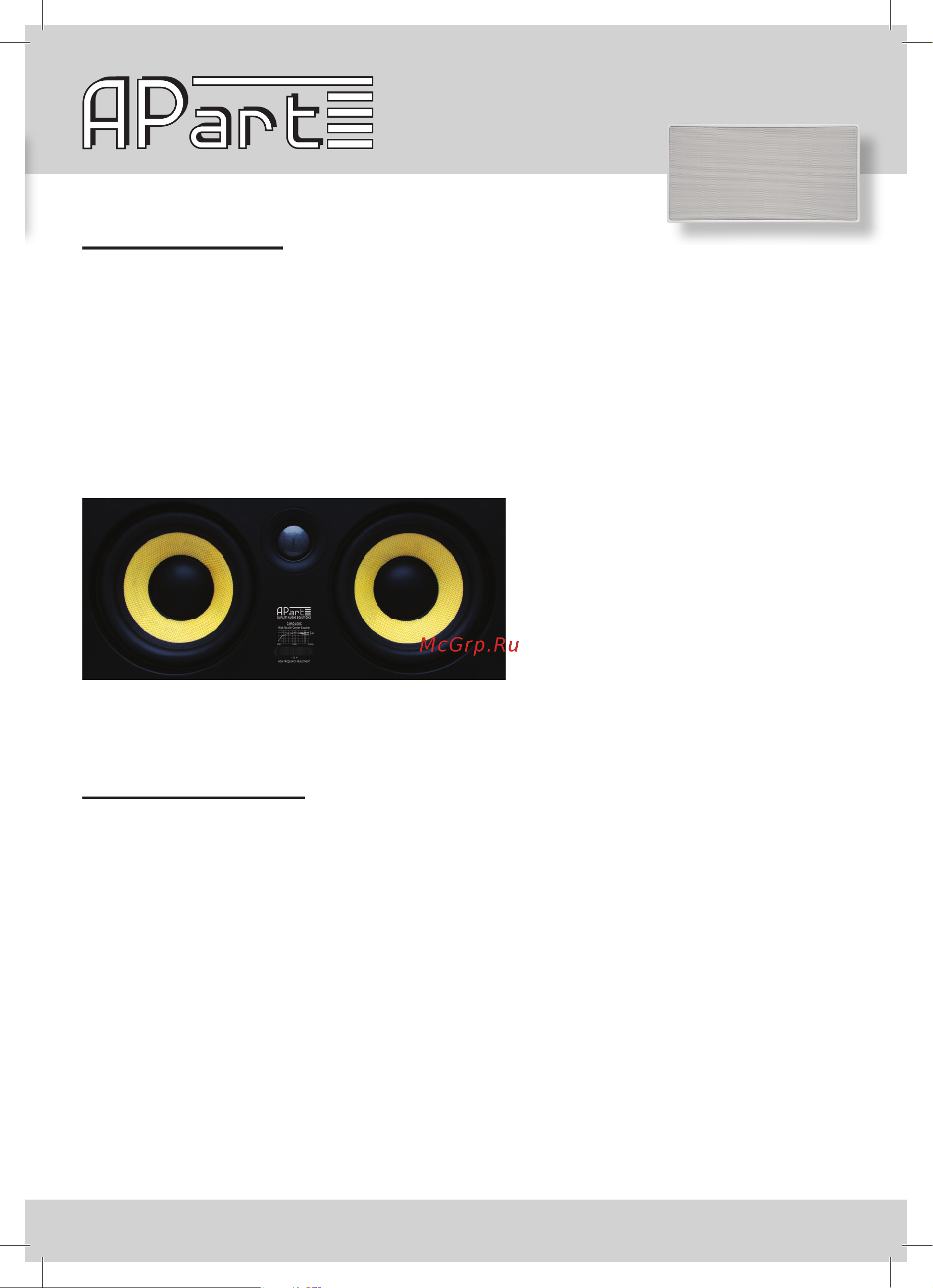APart CMRQ108C [3/4] Mounting instructions