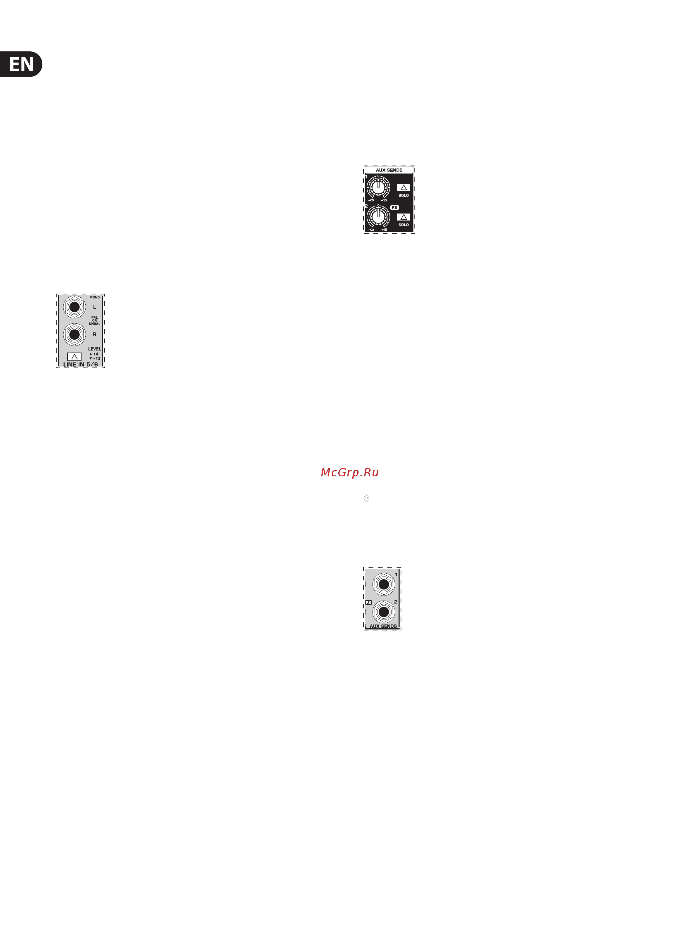 Behringer X1204USB [6/15] Stereo channels