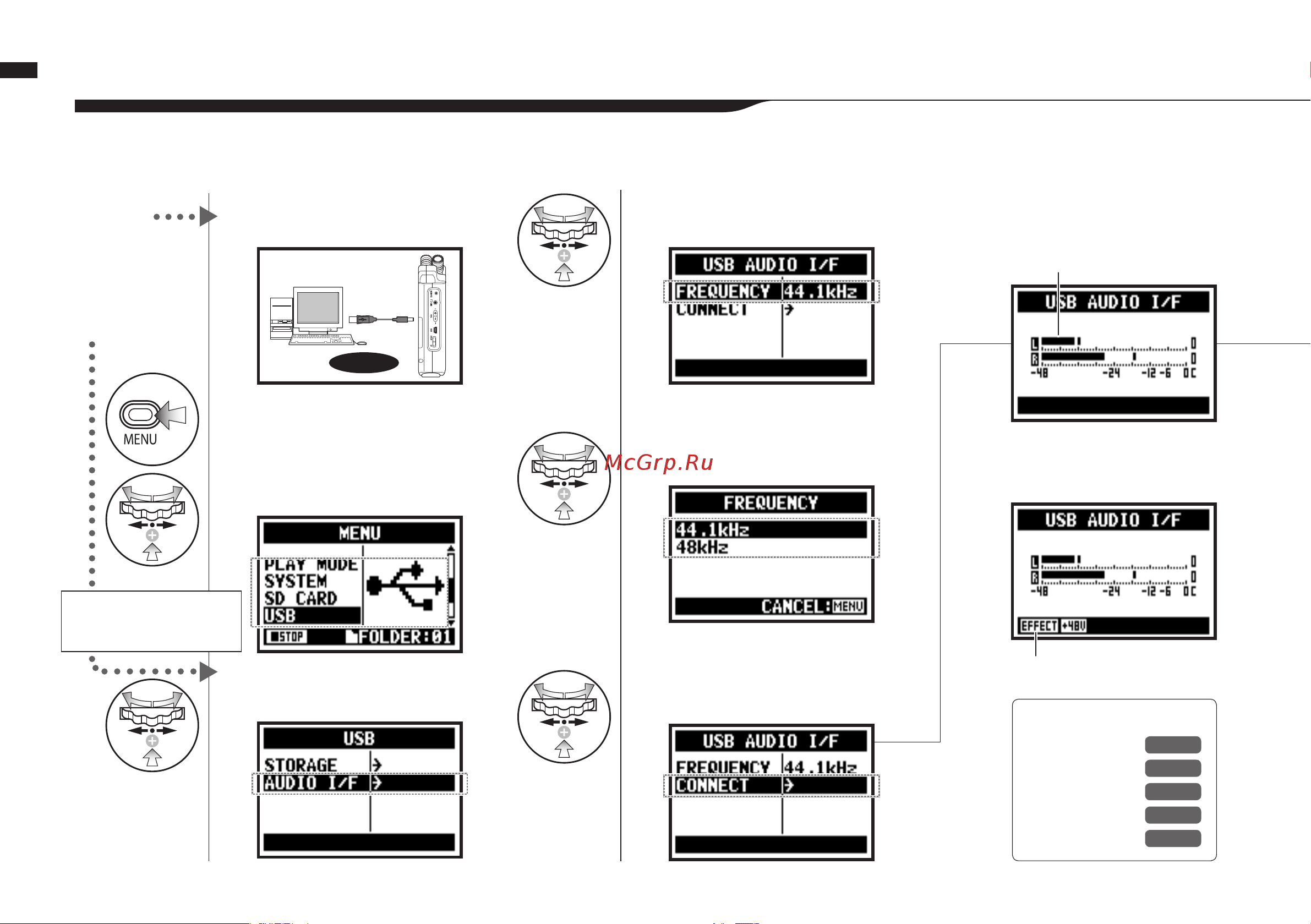 Zoom H4nSP [34/156] 5 настройка подключение по usb использование h4n в качестве аудио интерфейса