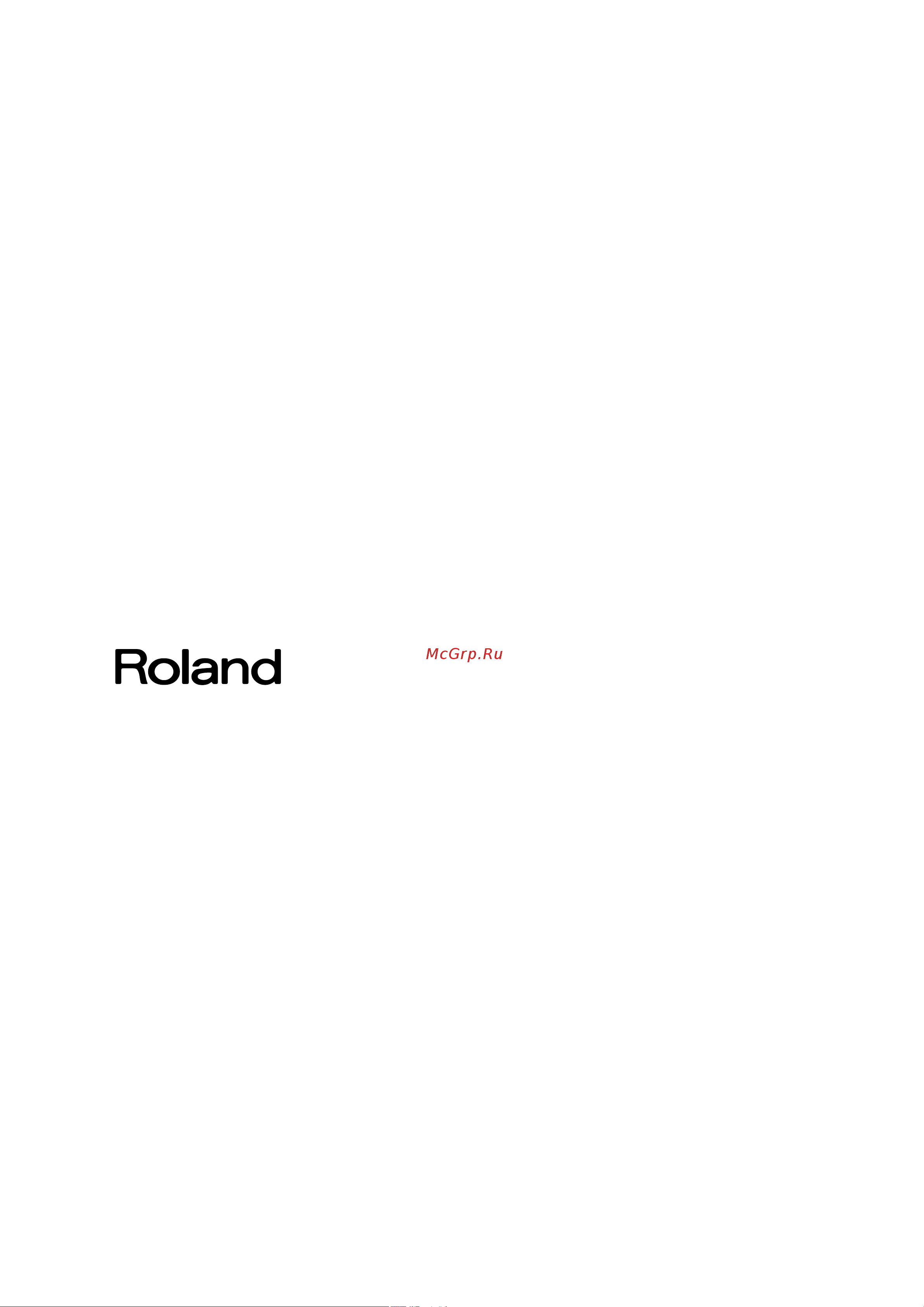 Roland F-20-CB [14/15] Информация