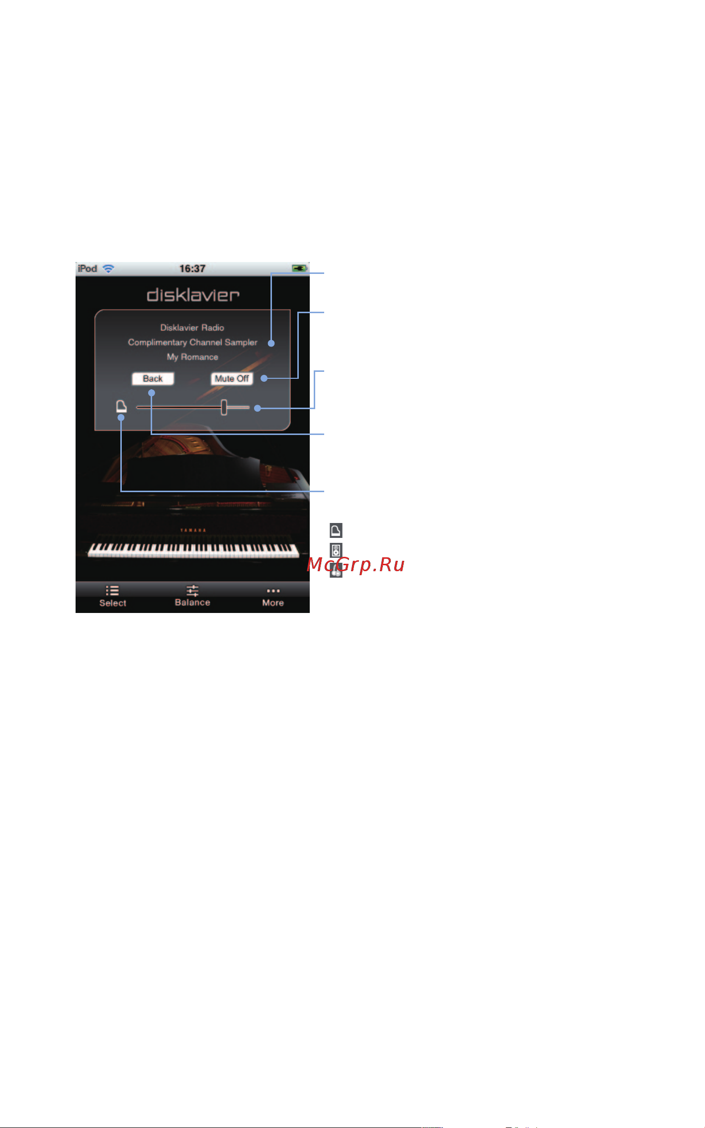 Yamaha DC3M4 PE [21/36] Operation during disklavierradio playback