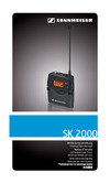 Sennheiser SK 2000 BW-X Руководство по эксплуатации