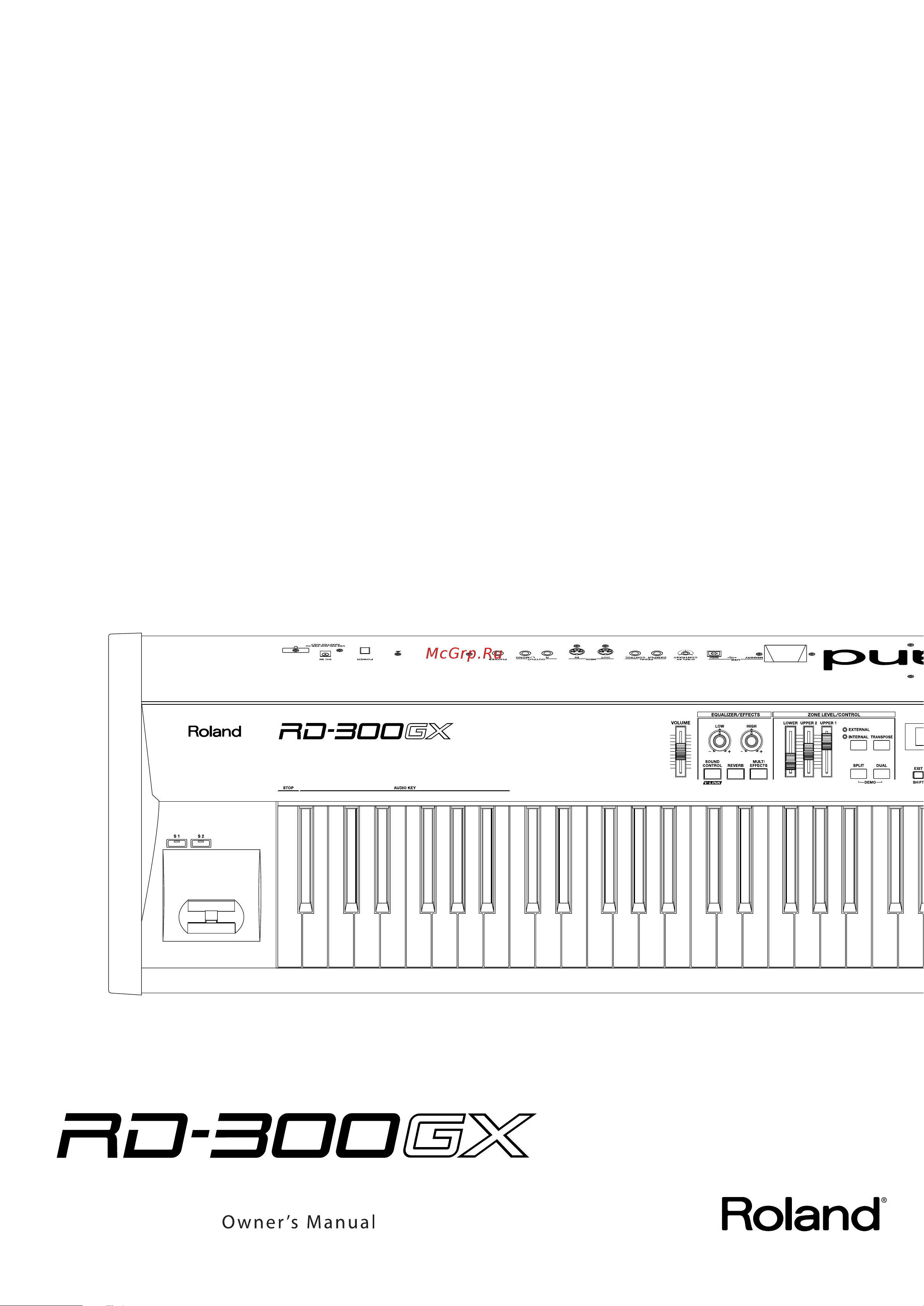 Roland RD-300GX Руководство по эксплуатации онлайн