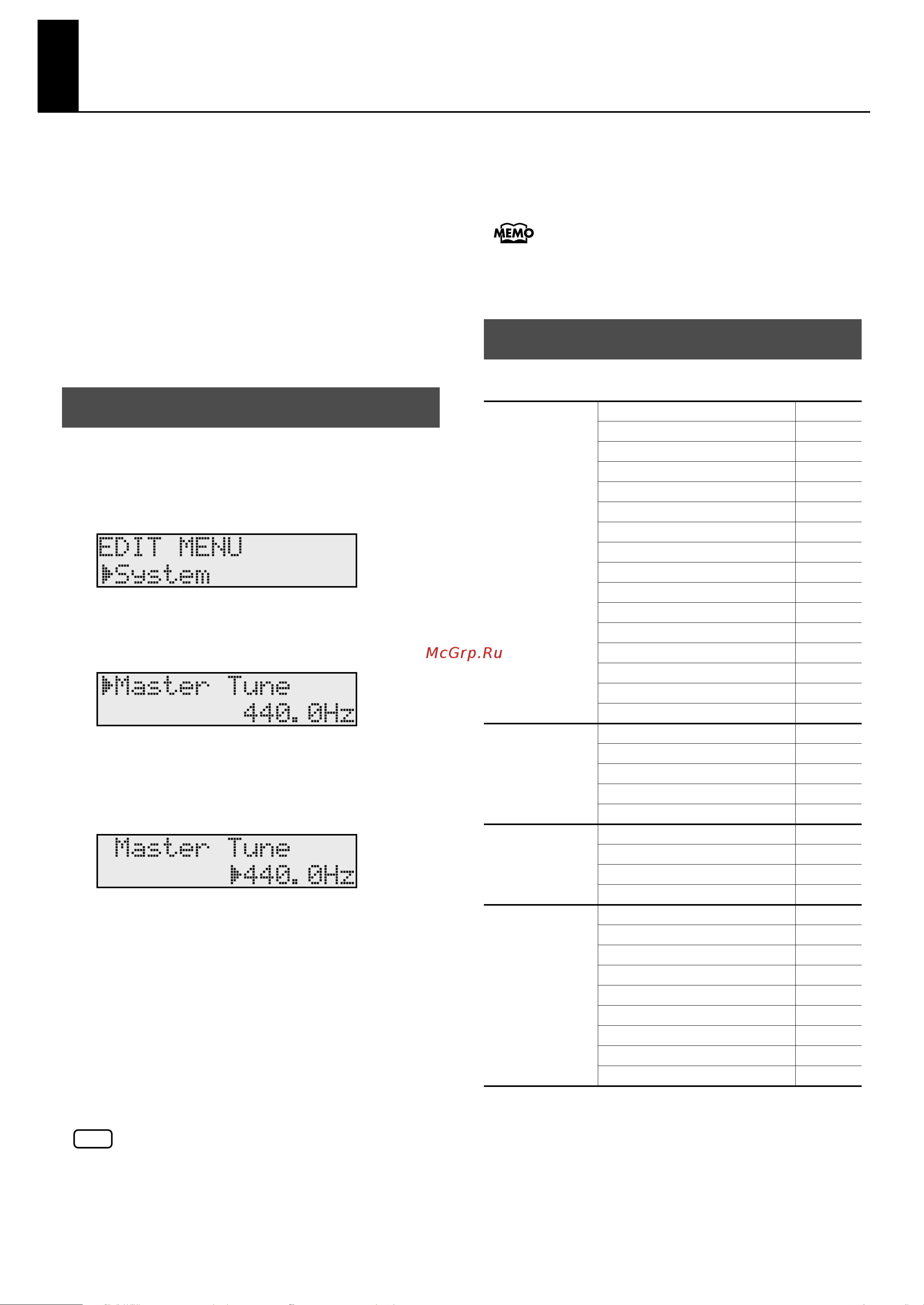 Roland RD-300GX [63/108] Setting parameters