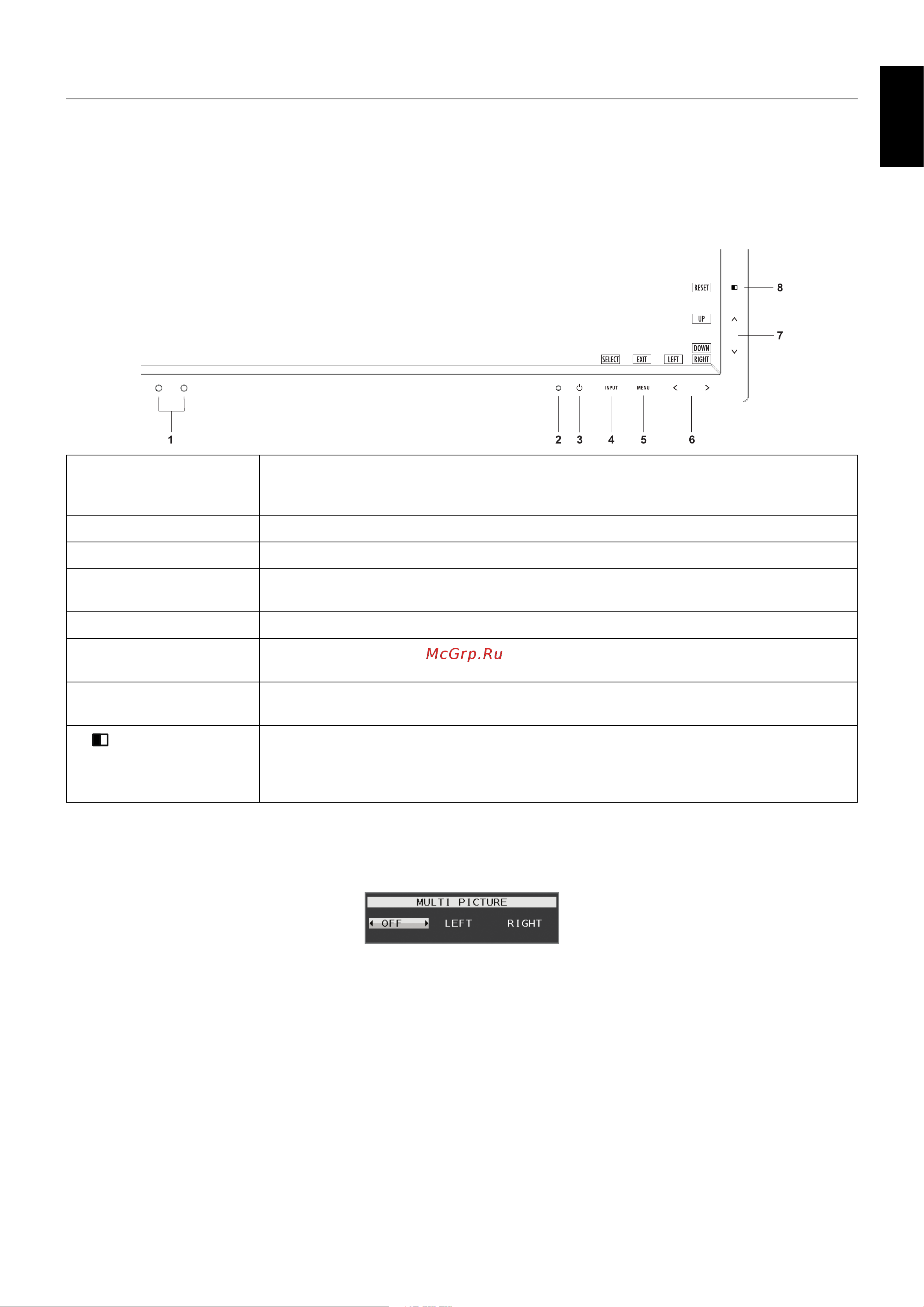 Nec EA275WMi [13/33] Controls