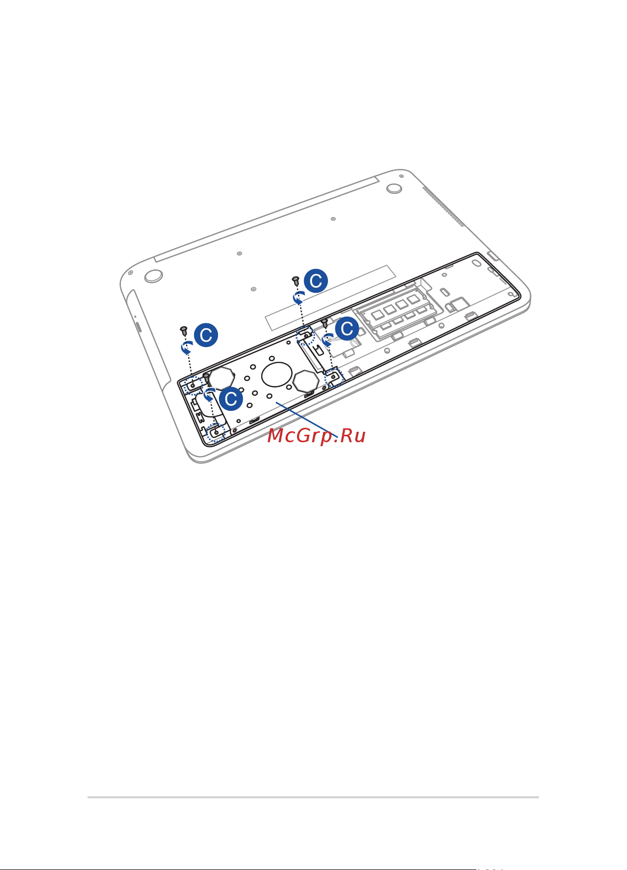 Asus VivoBook Pro N552VX-FW168T [86/128] C открутите винты крепящие корзину с жестким диском в отсеке