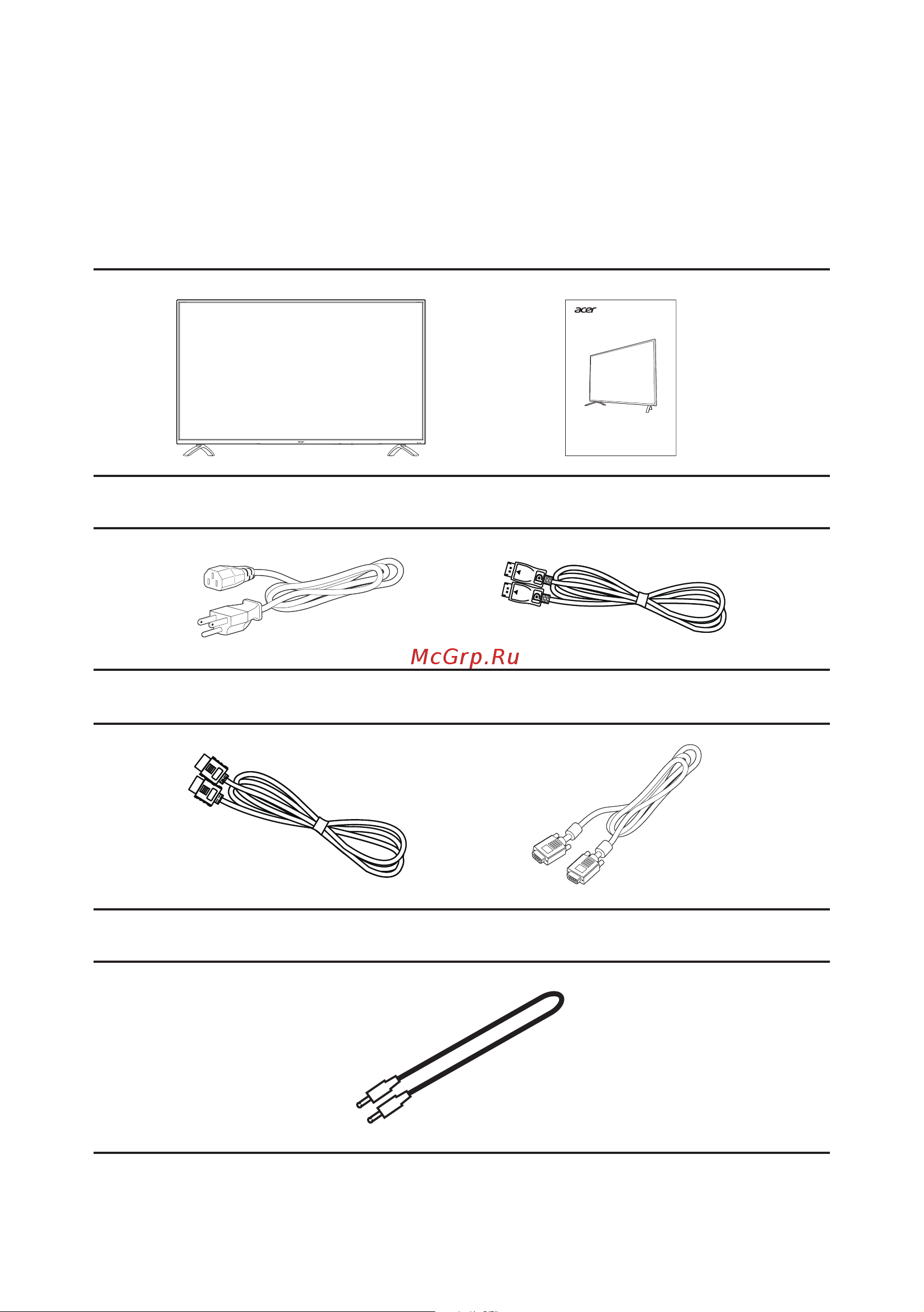 Acer K222HQLDbd [12/27] Распаковка