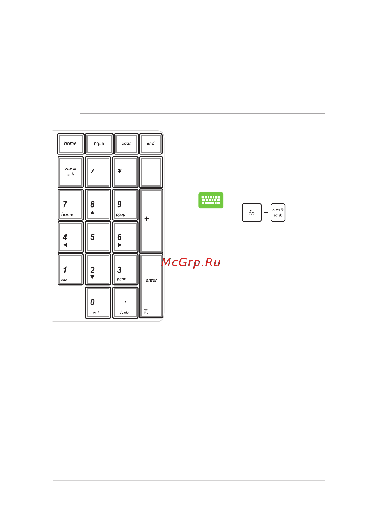 Asus K501UX-DM201T 90NB0A62-M03360 [36/106] Использование цифровой клавиатуры