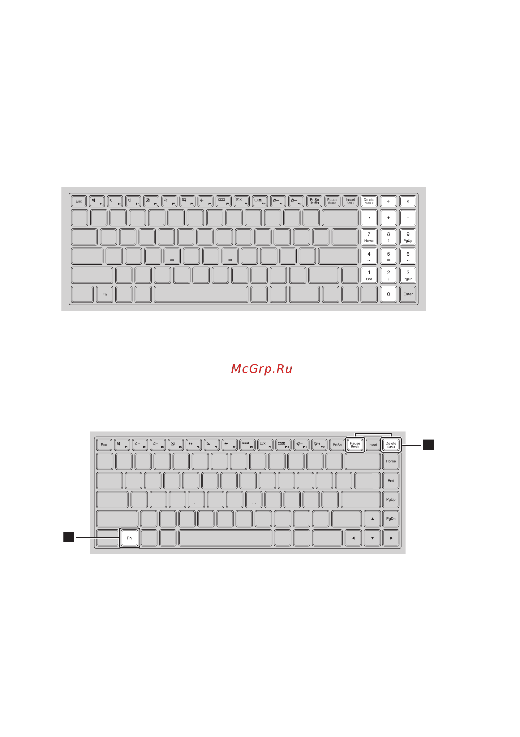 Lenovo IdeaPad 100 15 (80MJ0052RK) [8/40] Использование клавиатуры