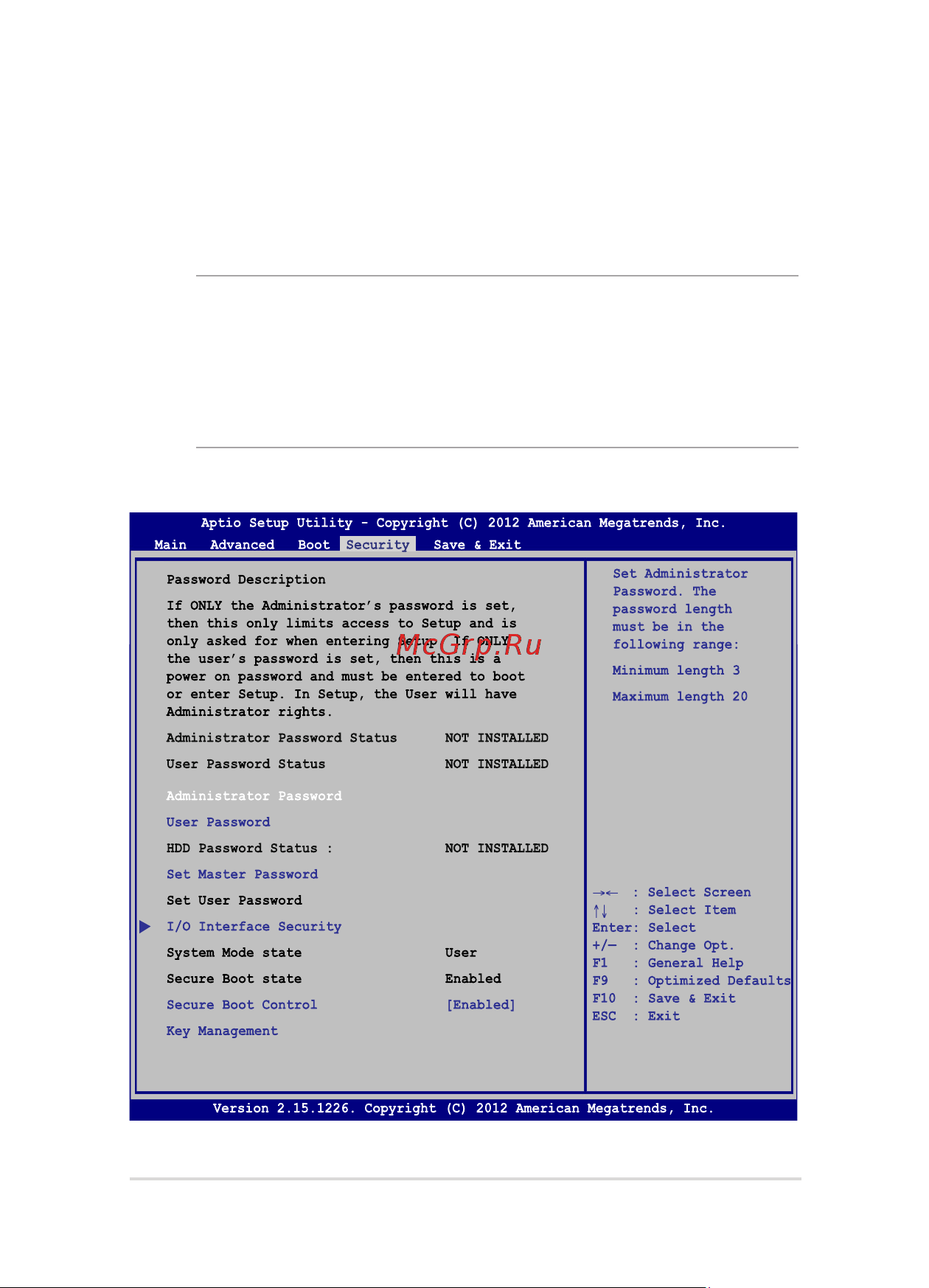 Asus K501UX Intel Core i7 6500U [75/120] Безопасность