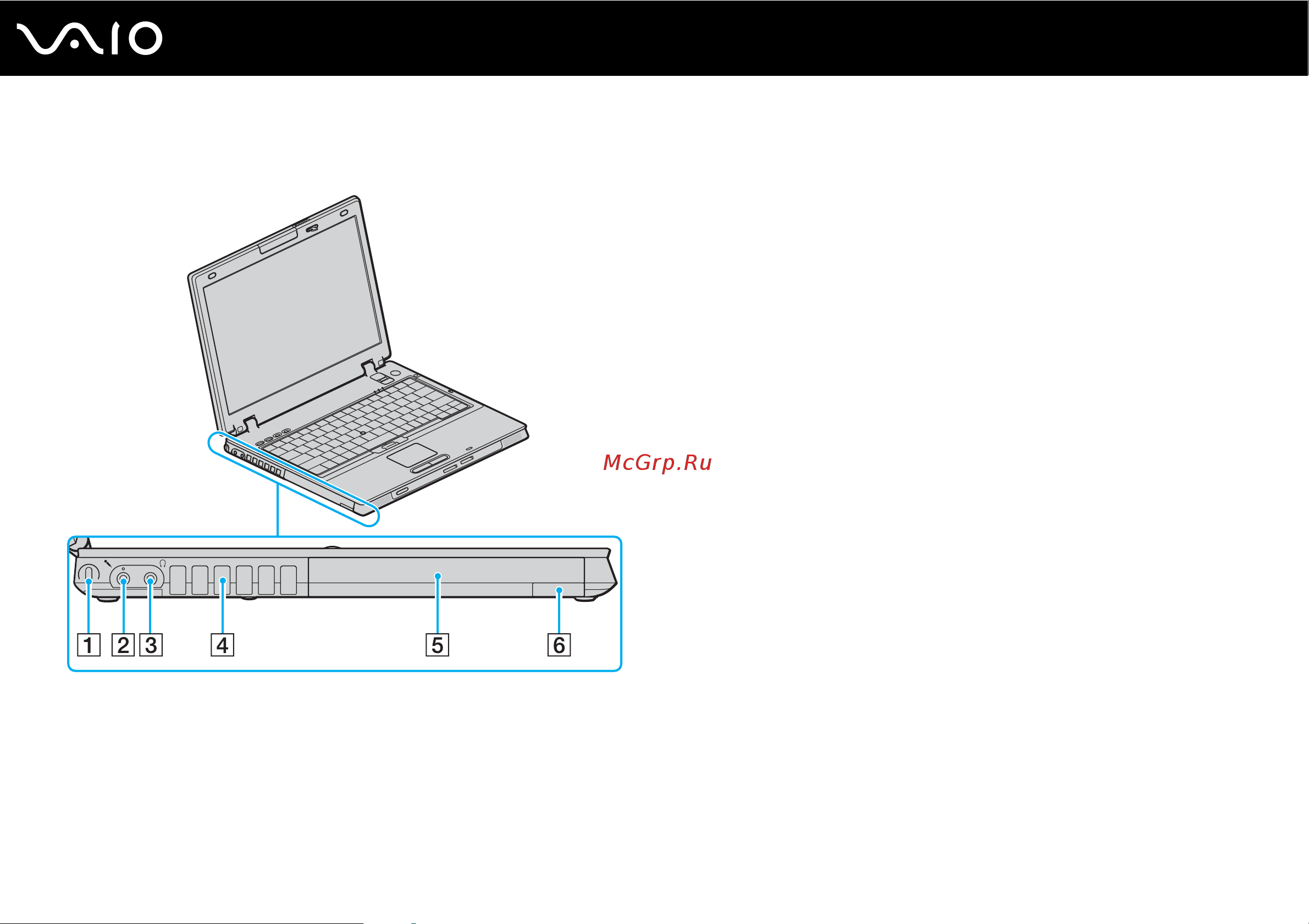 Sony VAIO VGN-BX397XP [18/236] Вид слева