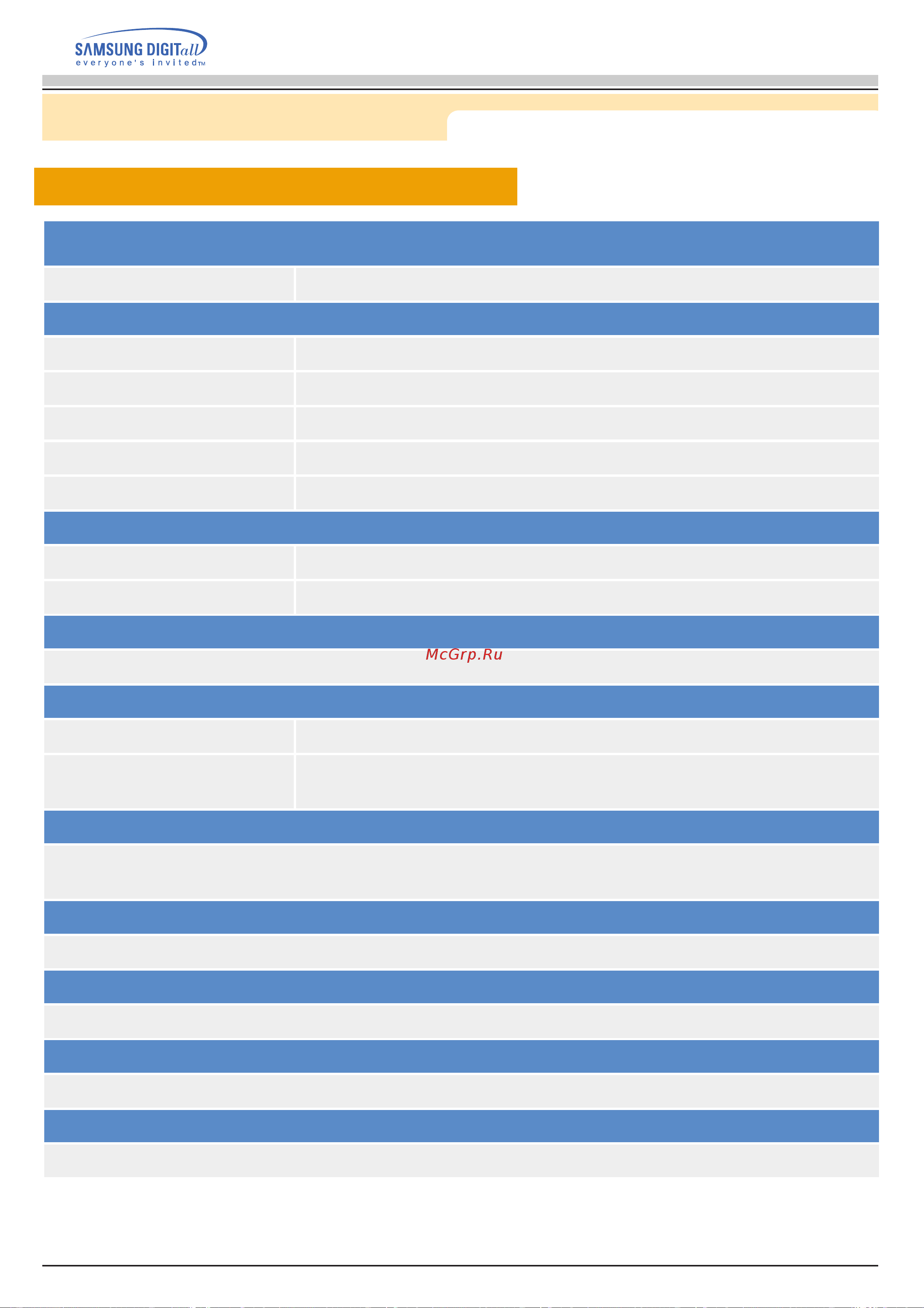 Samsung 151N [44/60] Технические характеристики