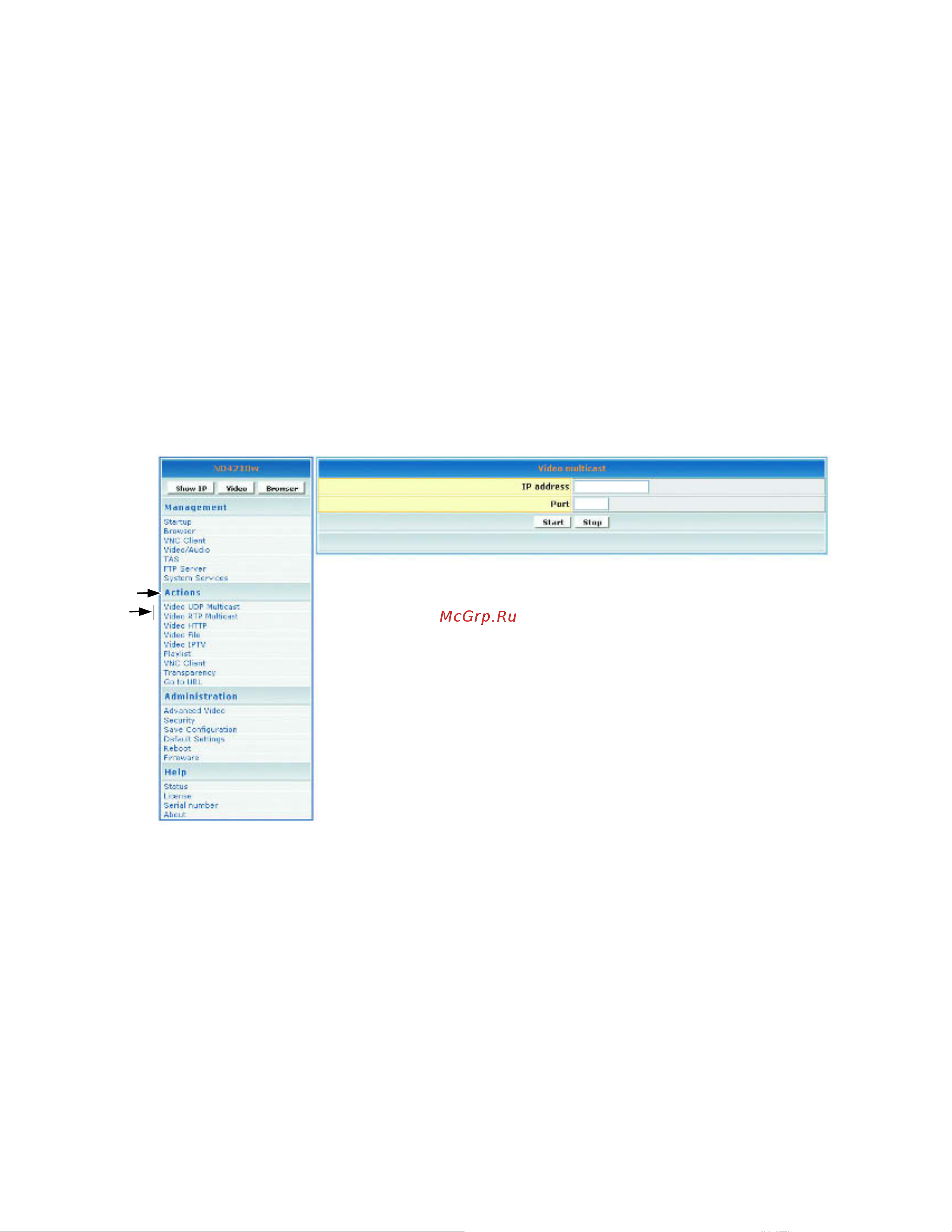 Viewsonic ND4210w [28/60] Udp rtp